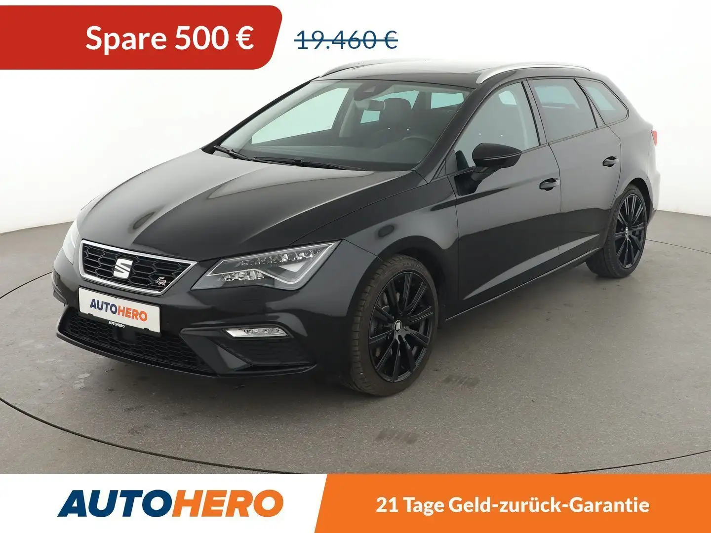 SEAT Leon 1.8 TSI FR Aut.*NAVI*CAM*LED*SHZ*ACC*ALU* Black - 1