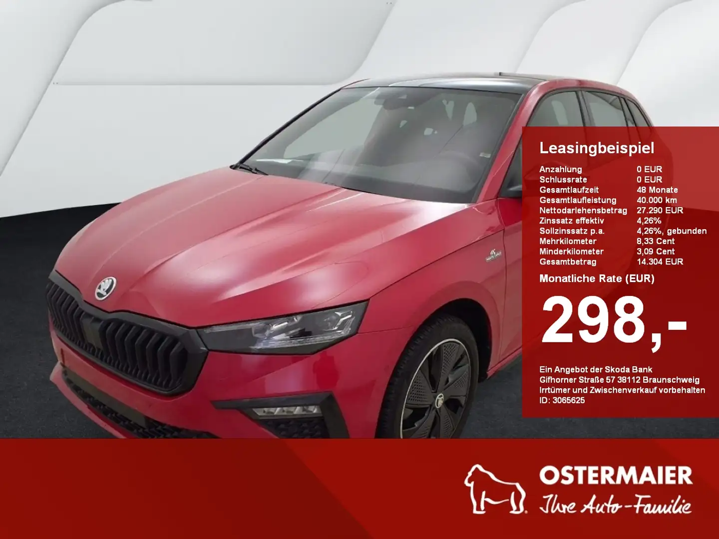 Skoda Scala MONTE CARLO 1.5TSI 150PS DSG MATRIX.PANO.KESSY.KAM Rot - 1