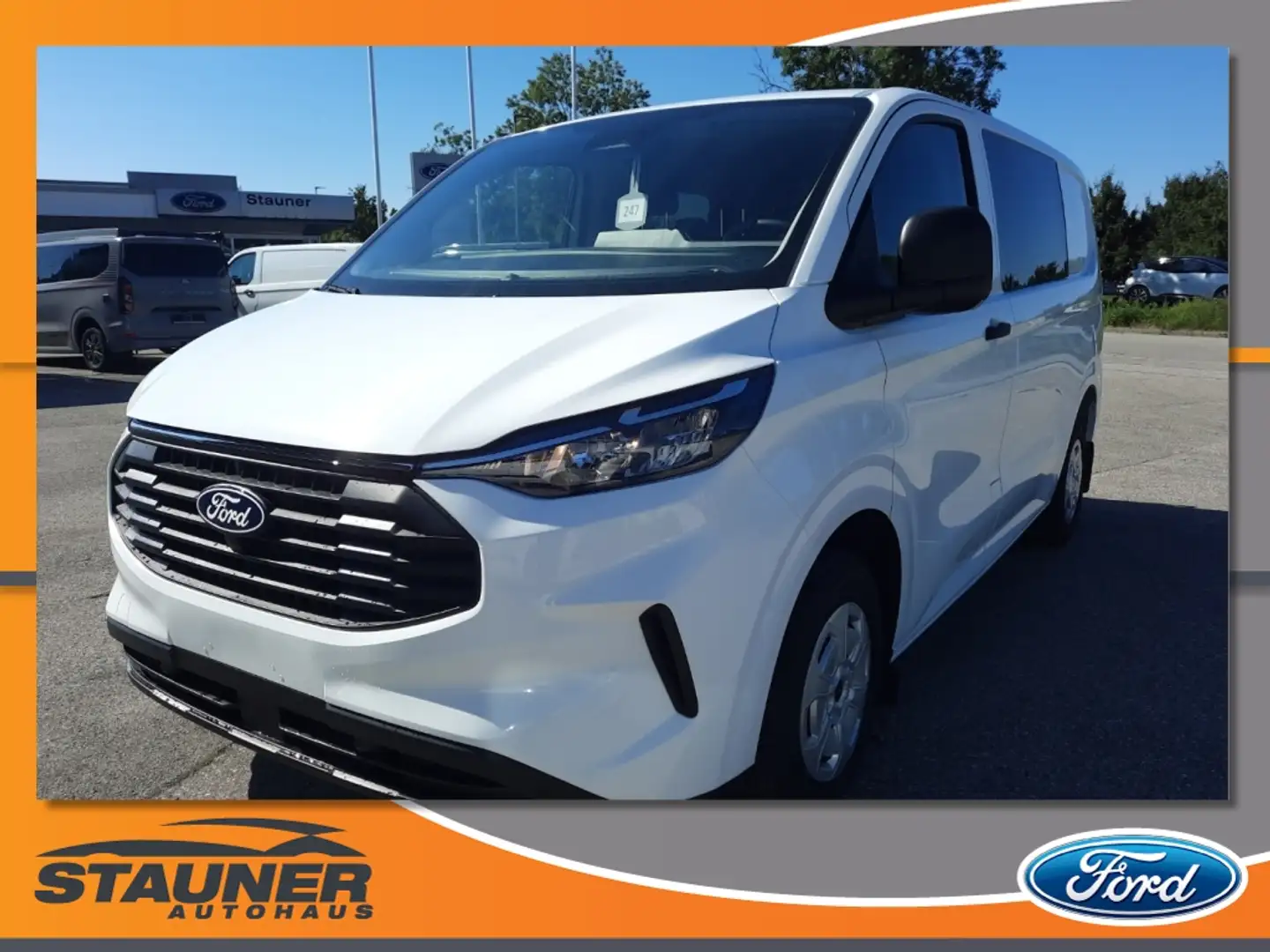 Ford Transit Custom Doka Trend 320L1 RFK Navi Blanc - 1