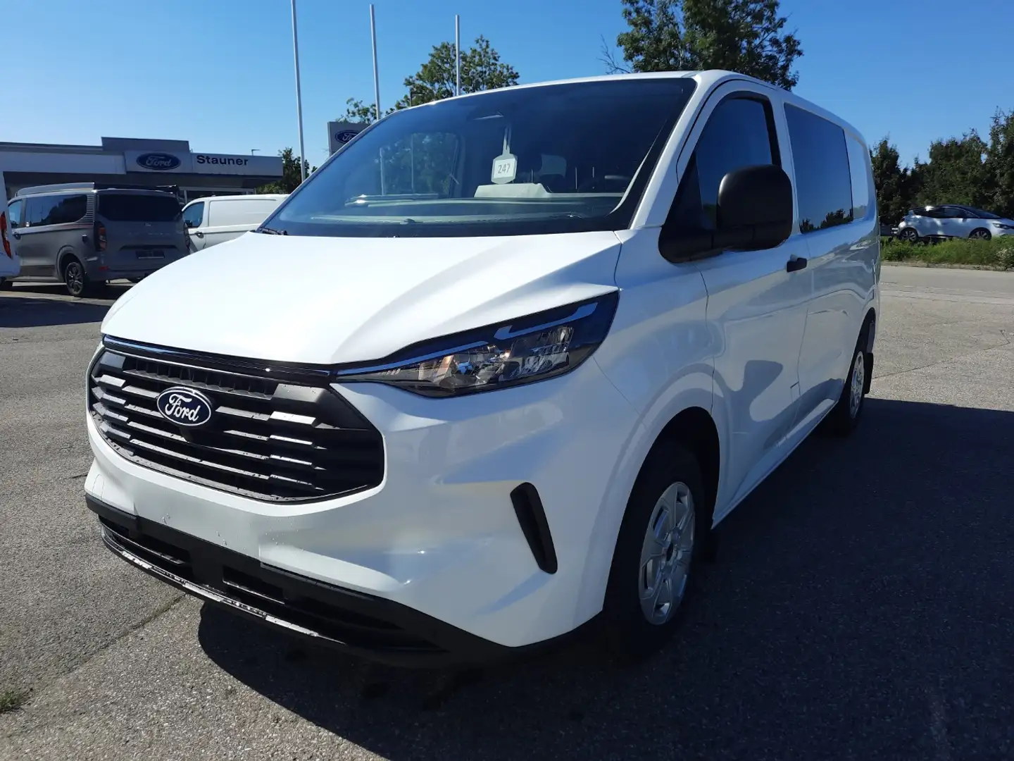 Ford Transit Custom Doka Trend 320L1 RFK Navi Blanc - 2