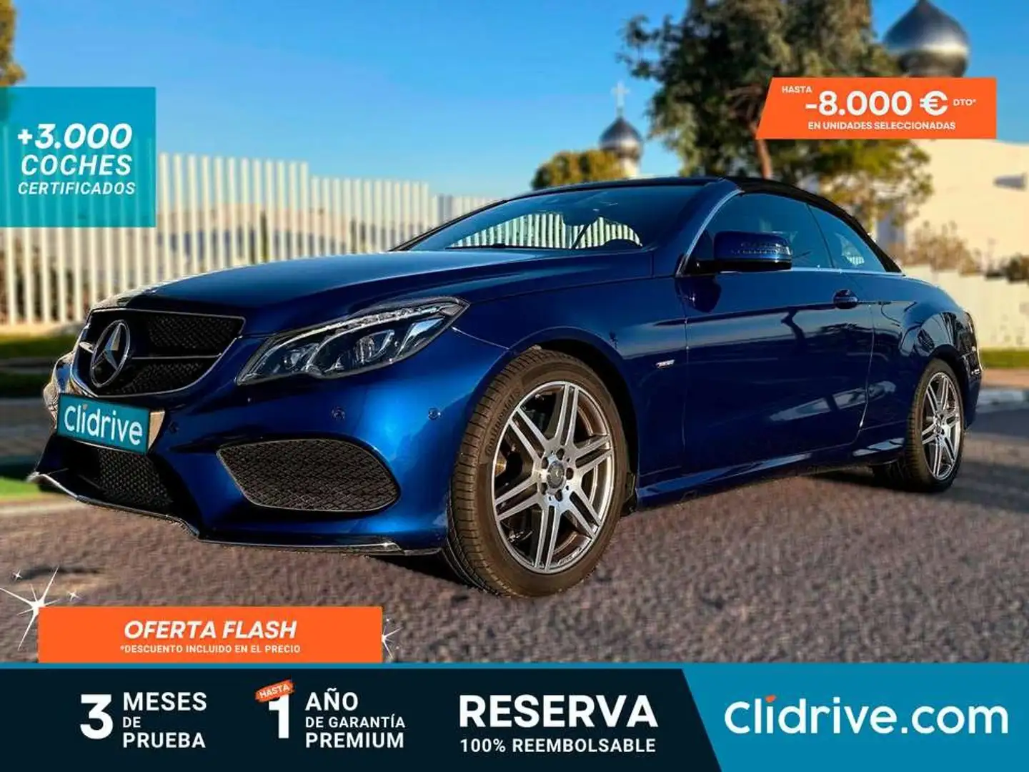 Mercedes-Benz E 220 Cabrio 220d Azul - 1