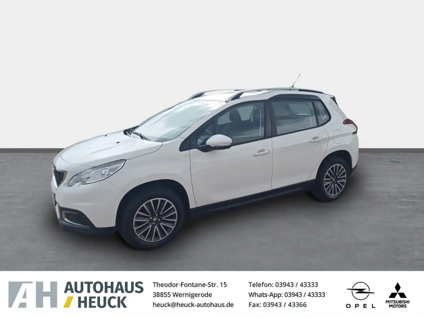 Peugeot 2008 Active 1.2 PureTech 110 SHZ Temp Tel.-Vorb. PDC GA Weiß - 1