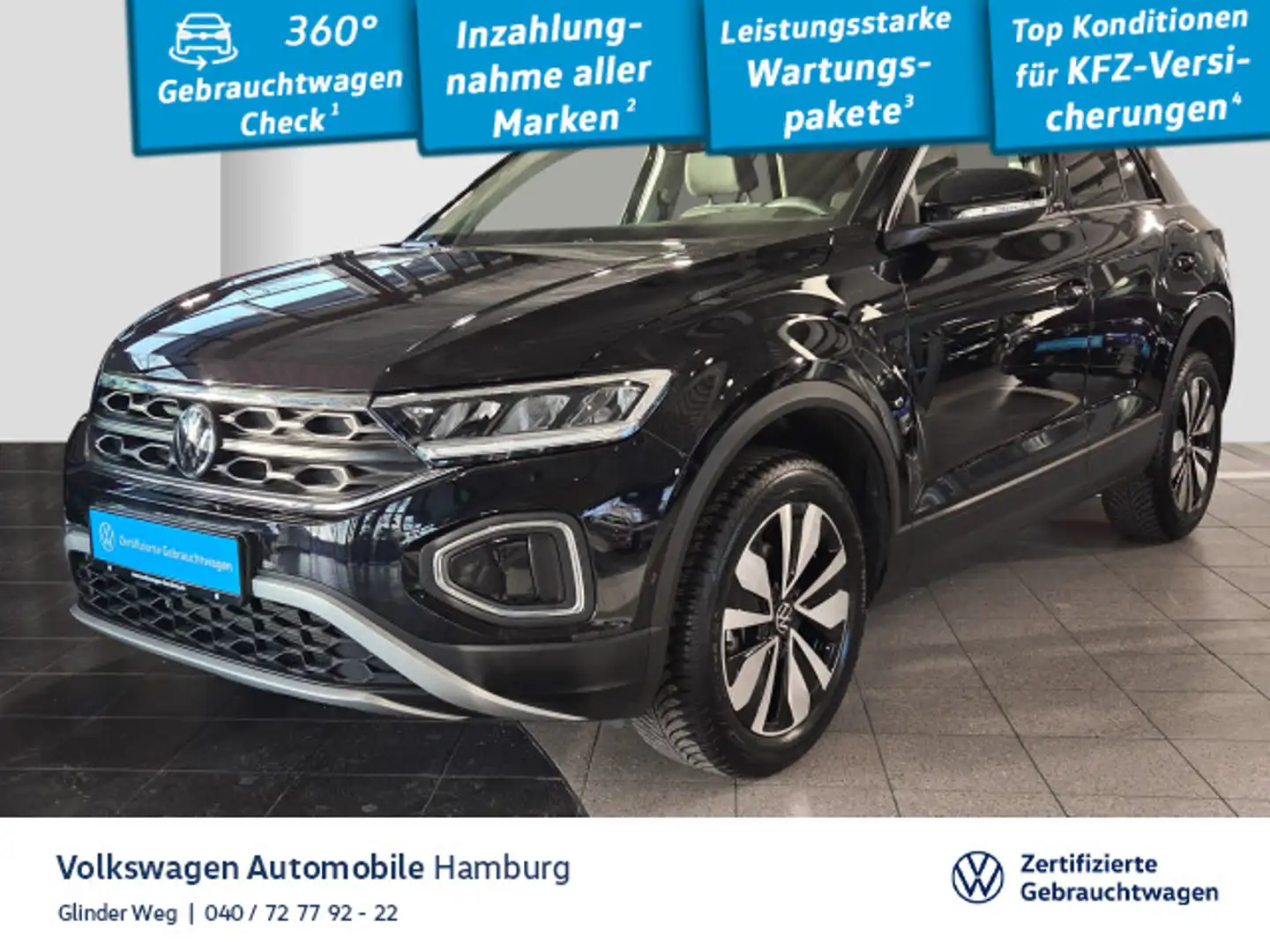 Volkswagen T-Roc 1.5 TSI DSG Move Kamera LED Sitzhzg Schwarz - 1
