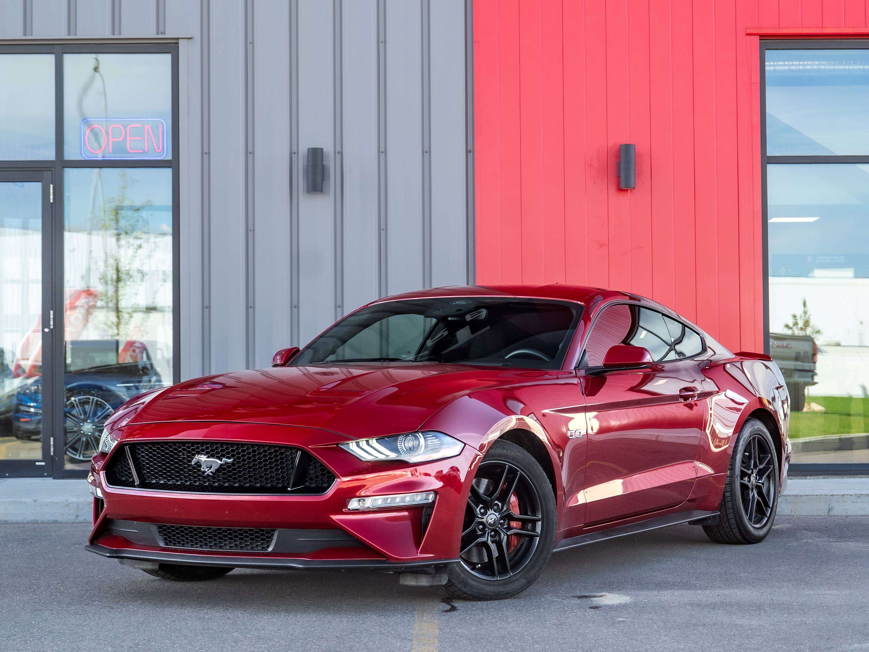 Red 2020 Ford Mustang Coupe Rear-Wheel Drive Manual
