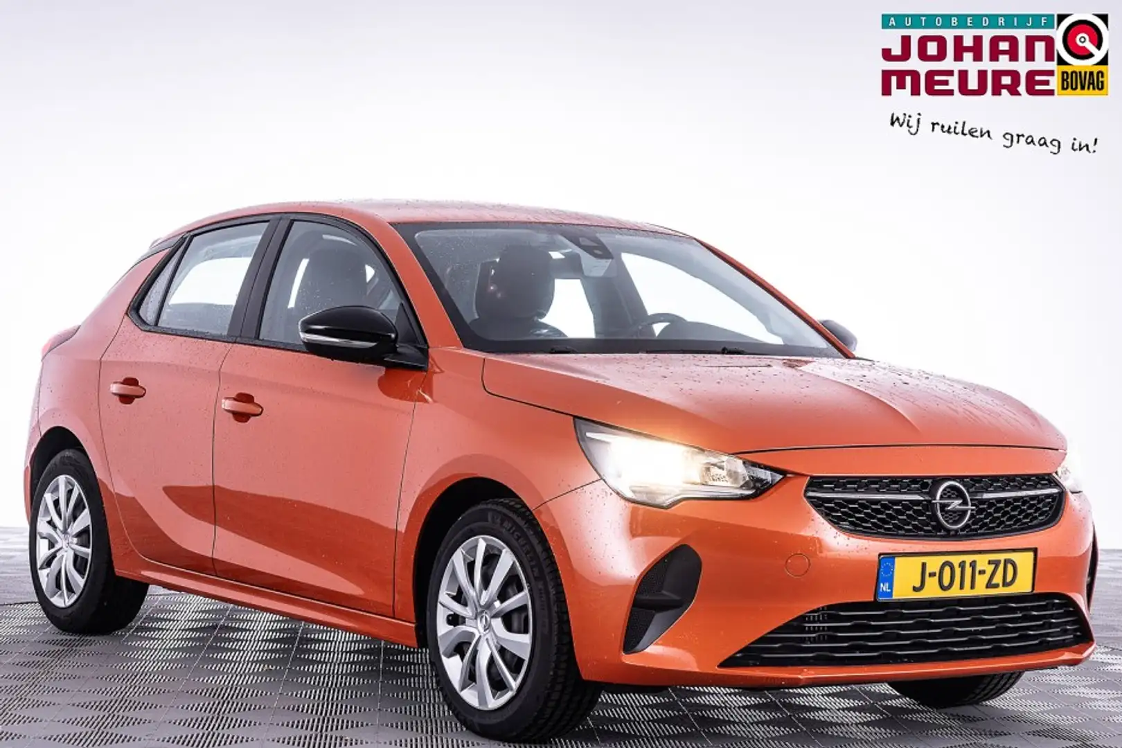 Opel Corsa 1.2T 100PK Edition 5-drs | AIRCO | Trekhaak ✅ 1e E Oranje - 1