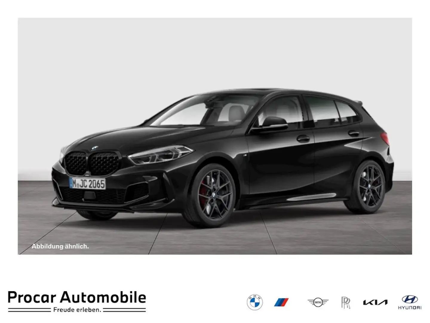 BMW 135 M135i xDrive A M Sport HUD PANO RFK NAVI LED LM Schwarz - 1