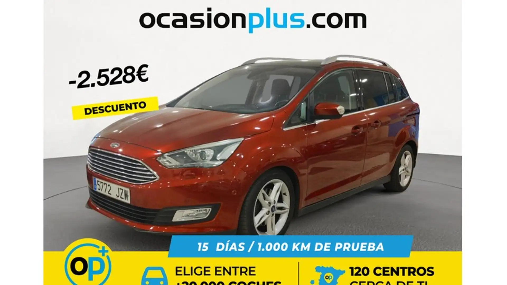 Ford Grand C-Max 1.0 EcoB. Auto-S&S Titanium 125 Rojo - 1