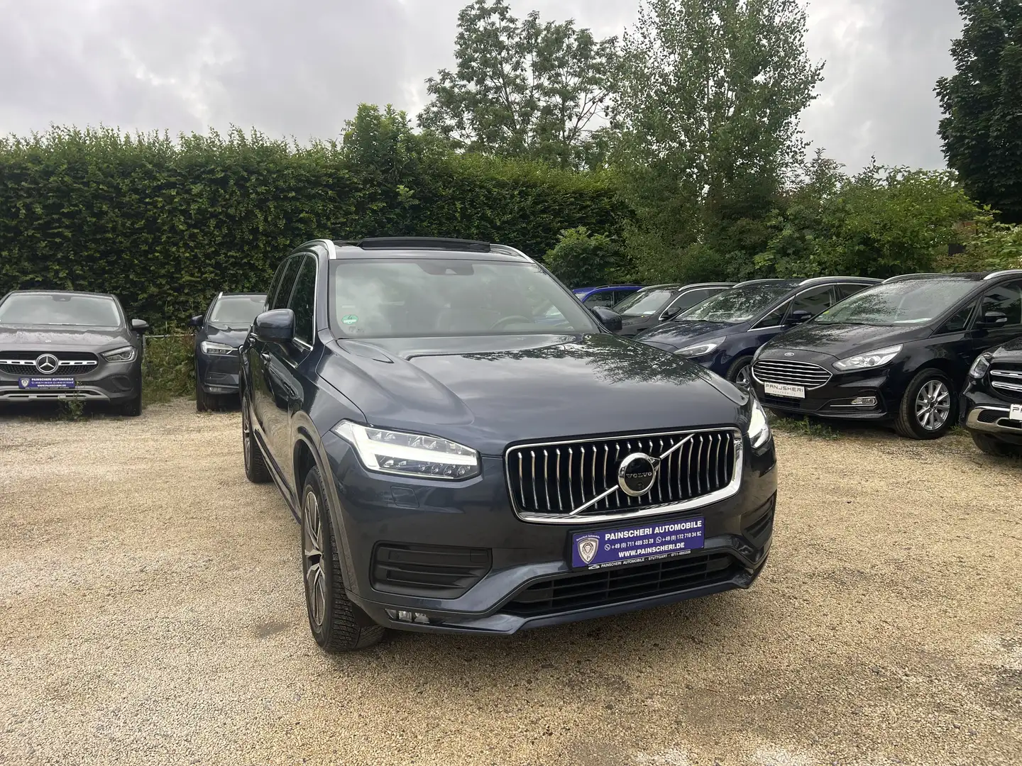 Volvo XC90 Momentum Pro AWD AHK+PANO-SD+360°+LEDER+ACC+LED Blau - 1