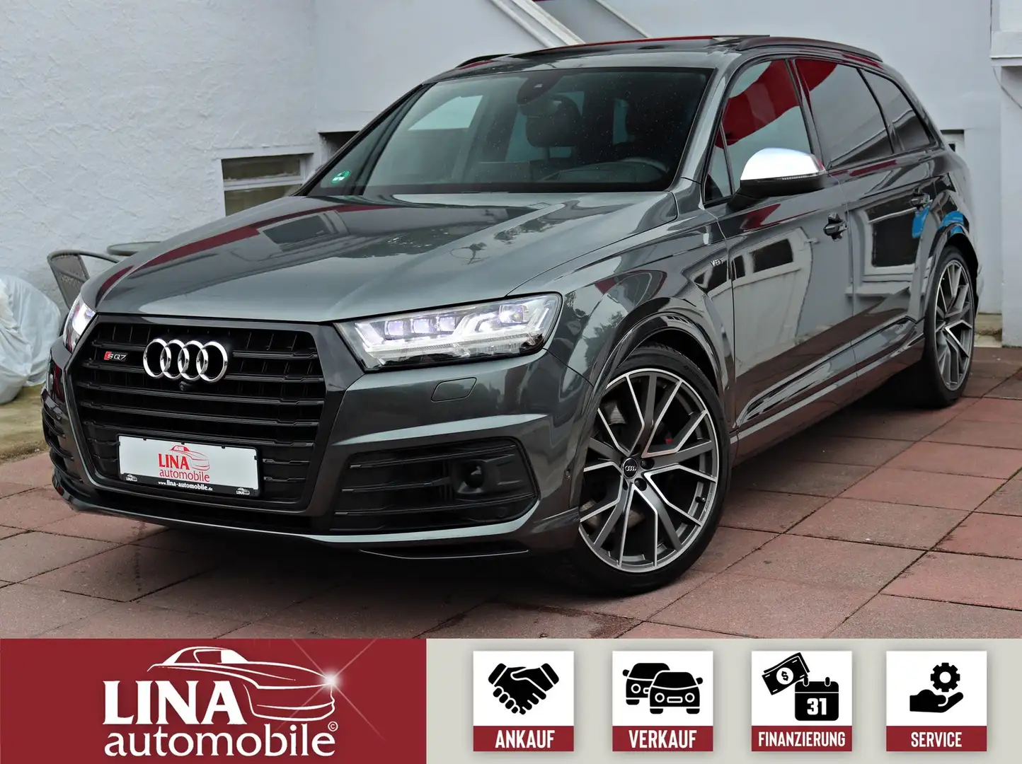 Audi SQ7 4.0 TDI Quat. RS-SITZE*22"*StandHz*HUD*PANO* Gri - 1