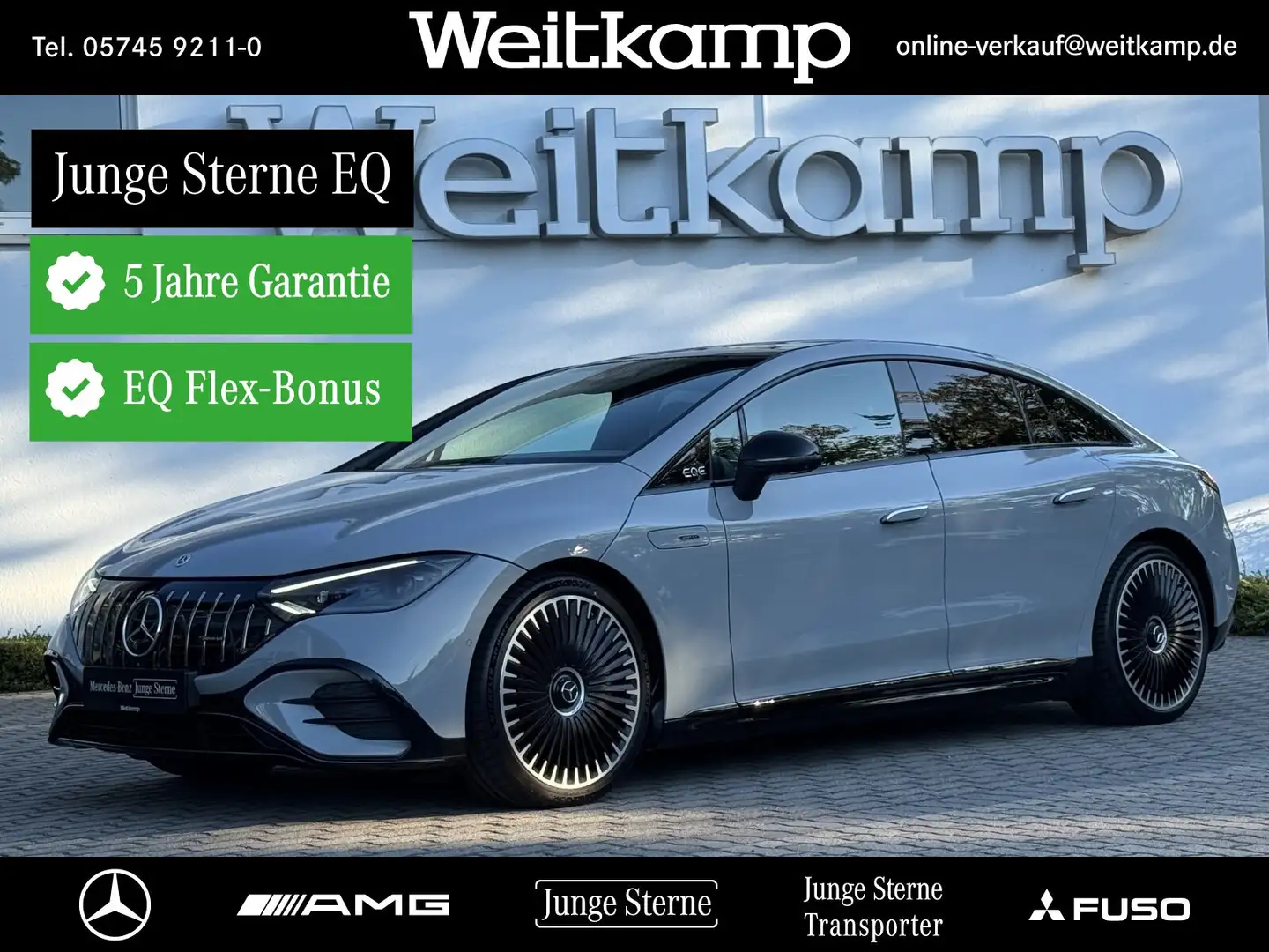 Mercedes-Benz EQE 53 AMG EQE 53 4M+ Night+21"+PremPlus+Massage+Pano Grau - 1