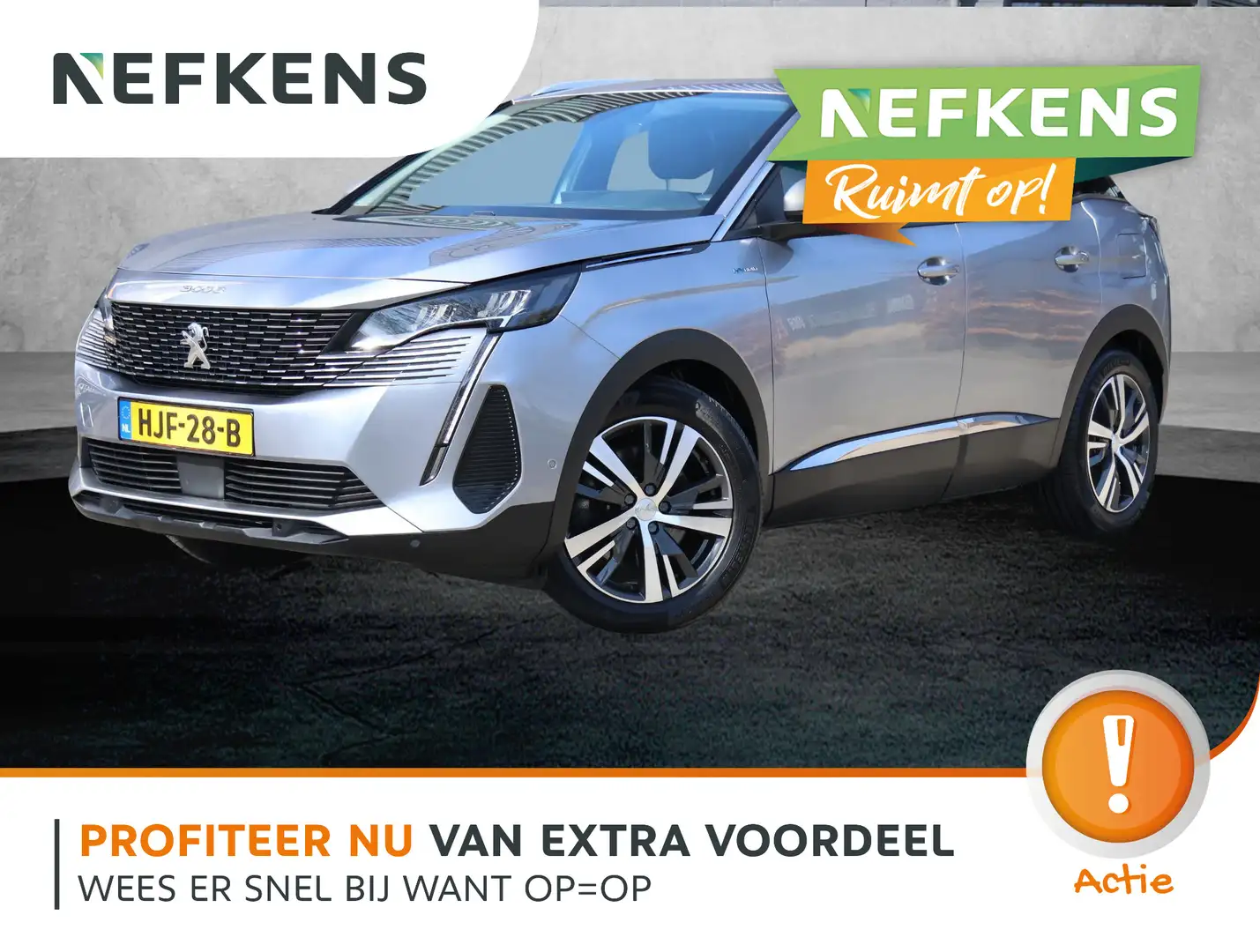 Peugeot 3008 1.6 HYbrid 225PK Allure | Climate Control | Camera Grijs - 1