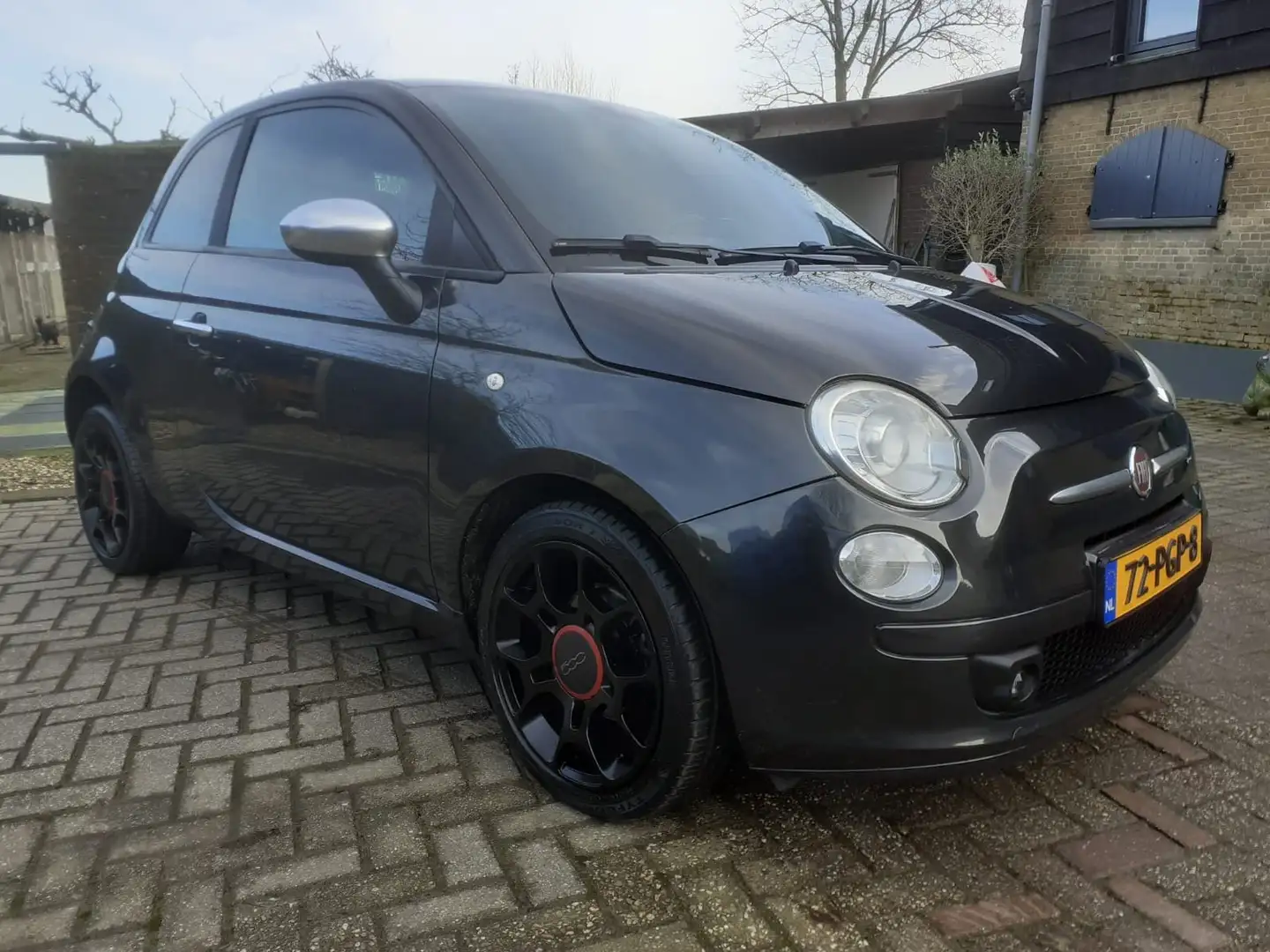 Fiat 500 0.9 TwinAir BlackJack Zwart - 2