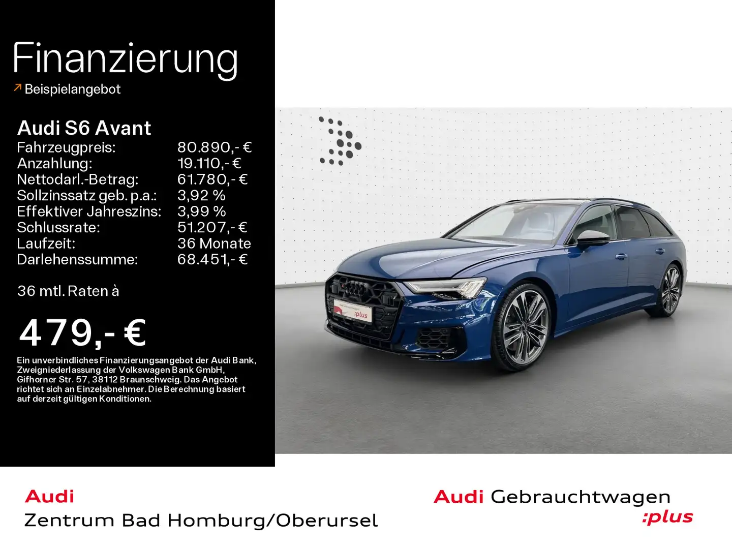Audi S6 TDI*Navi*Matrix*Alu*AHK*B&O*HUD*PDC*Pan Bleu - 1