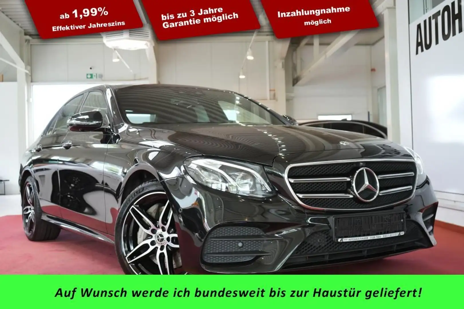 Mercedes-Benz E 400 d 4Matic AMG Line*LED*Kamera*LEDER* Schwarz - 1