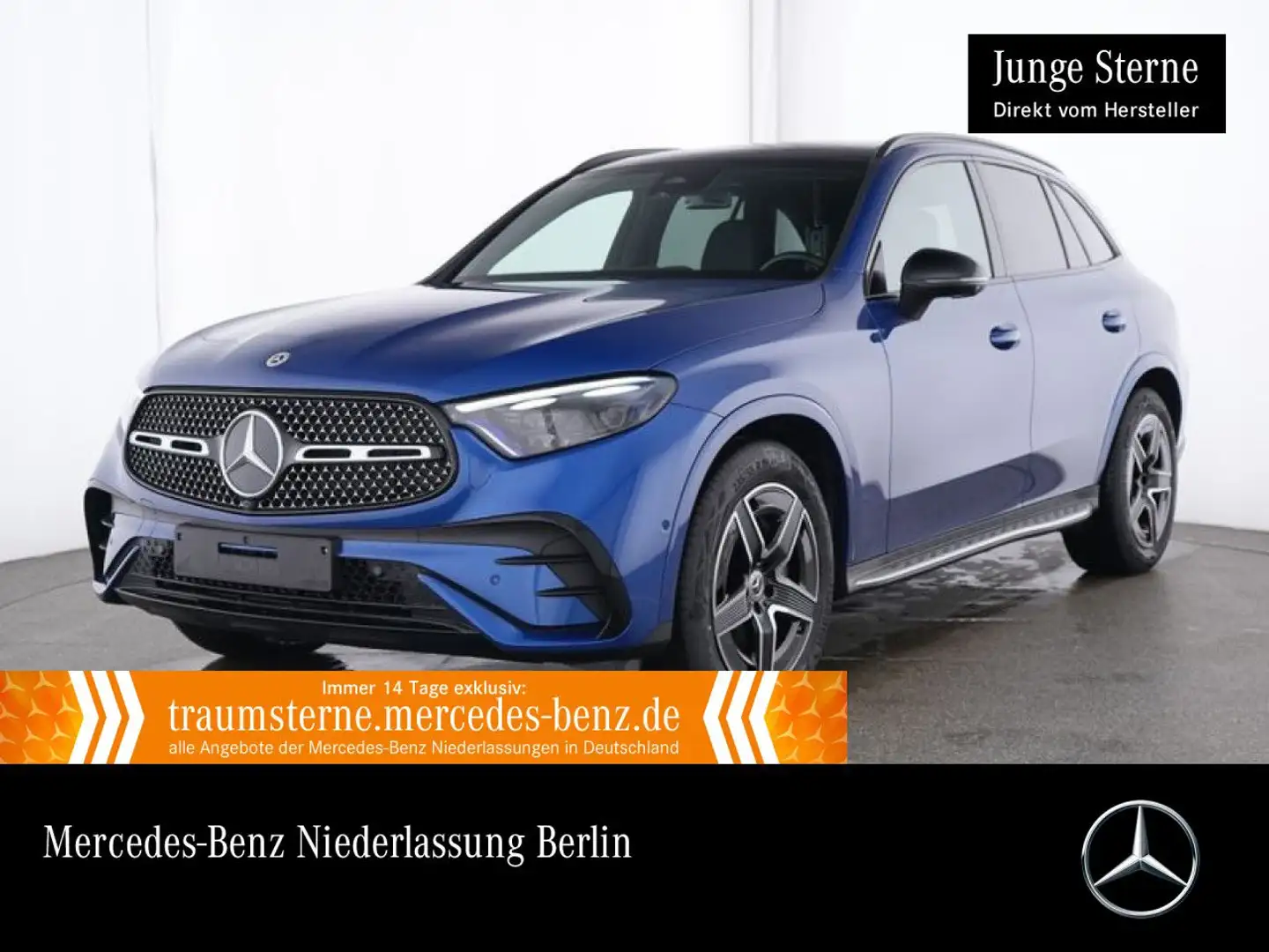 Mercedes-Benz GLC 300 4M AMG+NIGHT+PANO+360+AHK+STHZG+TOTW+9G Blau - 1