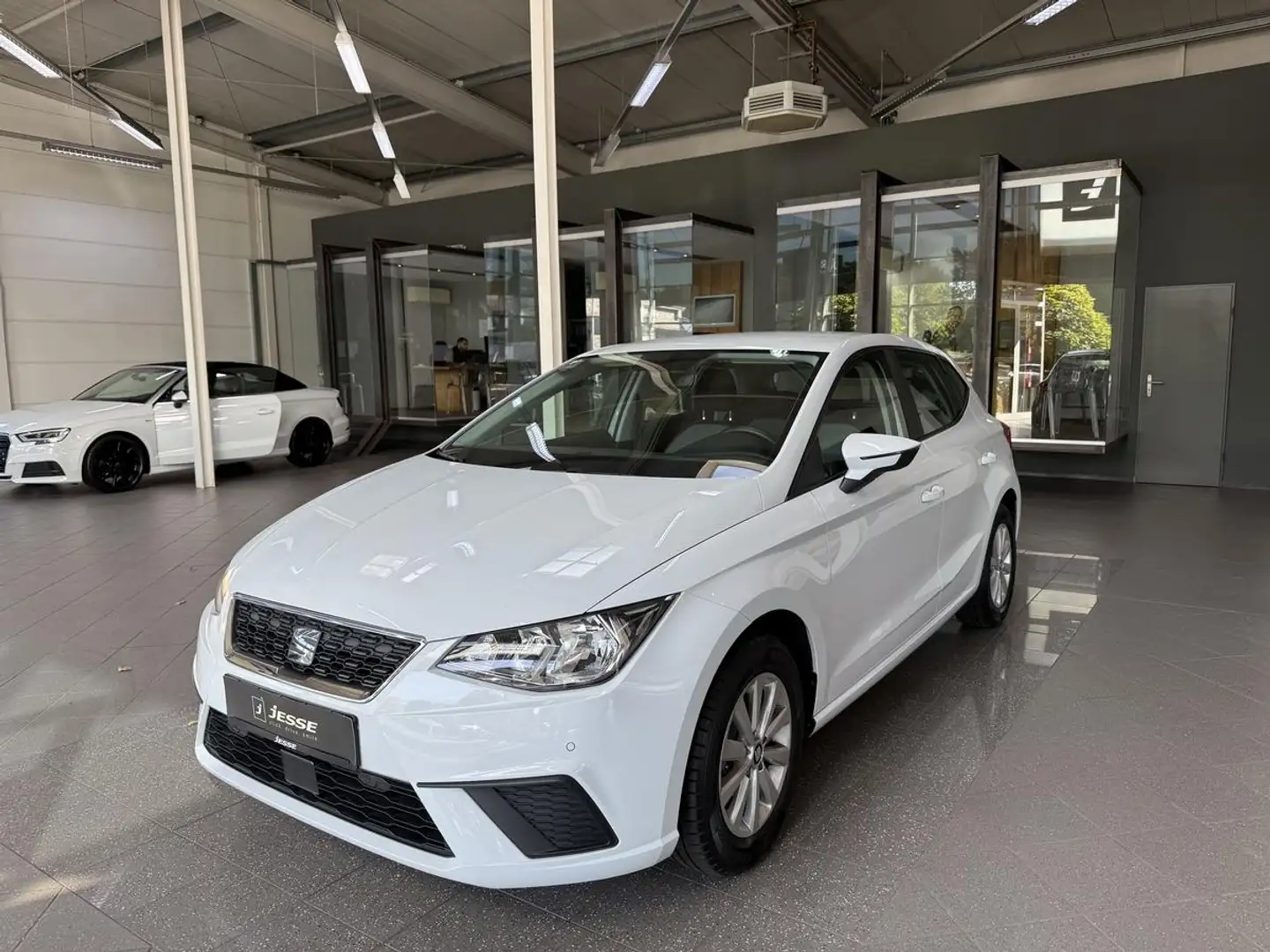 SEAT Ibiza 1.0 TGI Style Fast Lane Temp. CarPlay R.Cam Blanc - 1