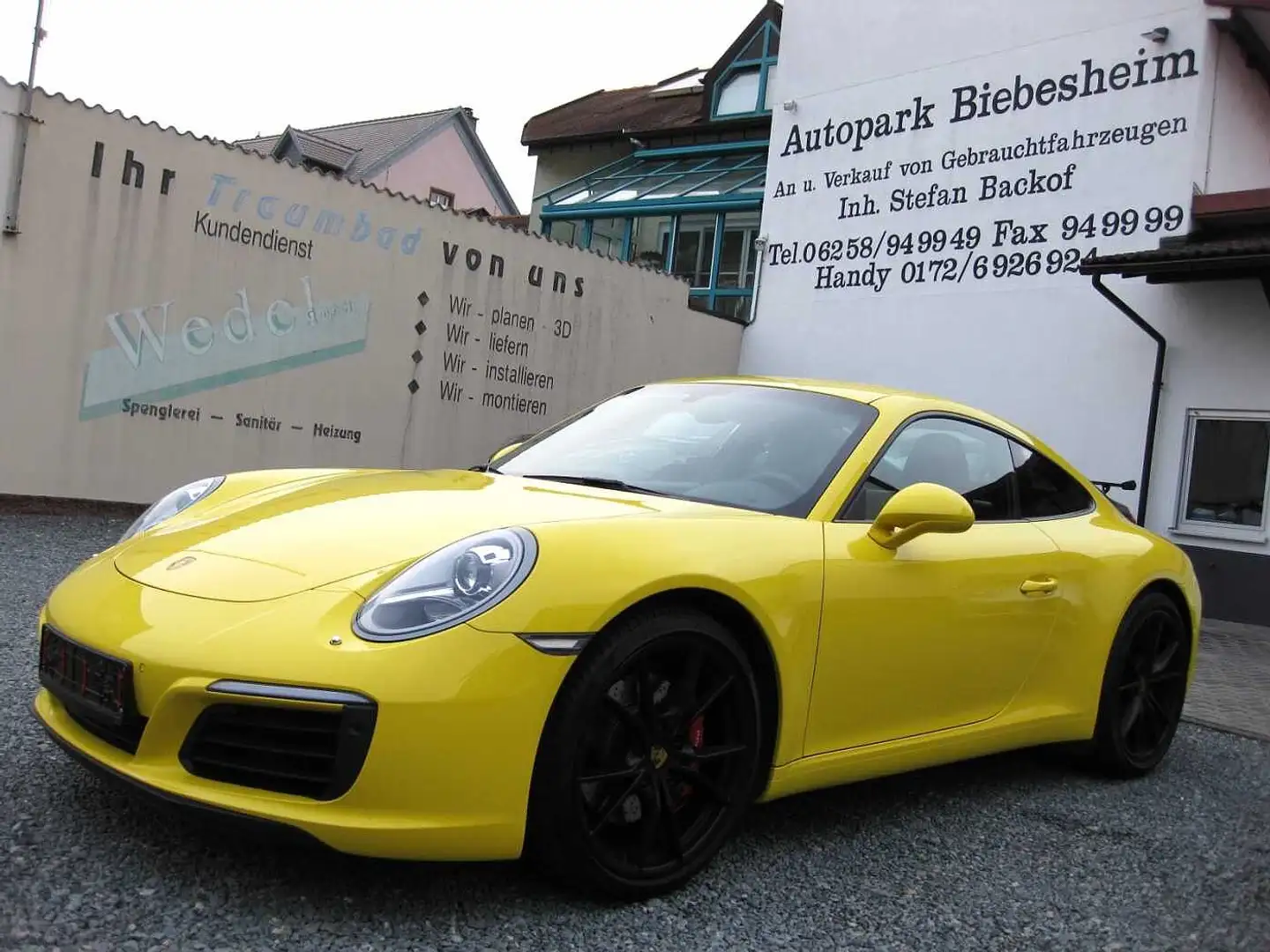 Porsche 991 Coupe Carrera S dt.Fzg.Schalter Gepflegt Giallo - 1