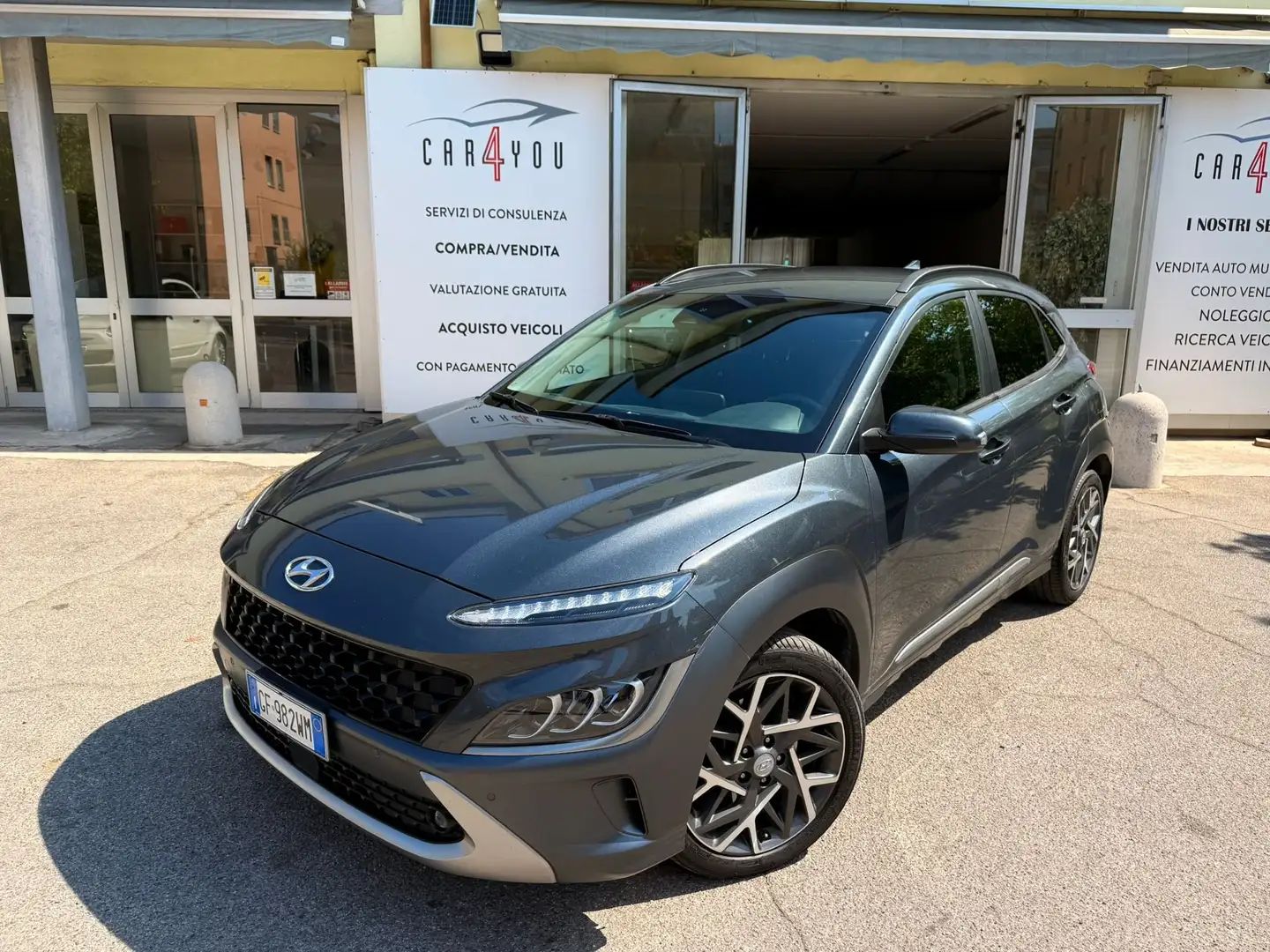 Hyundai KONA Kona 1.6 hev Xtech 2wd dct, CAR PLAY Grijs - 1
