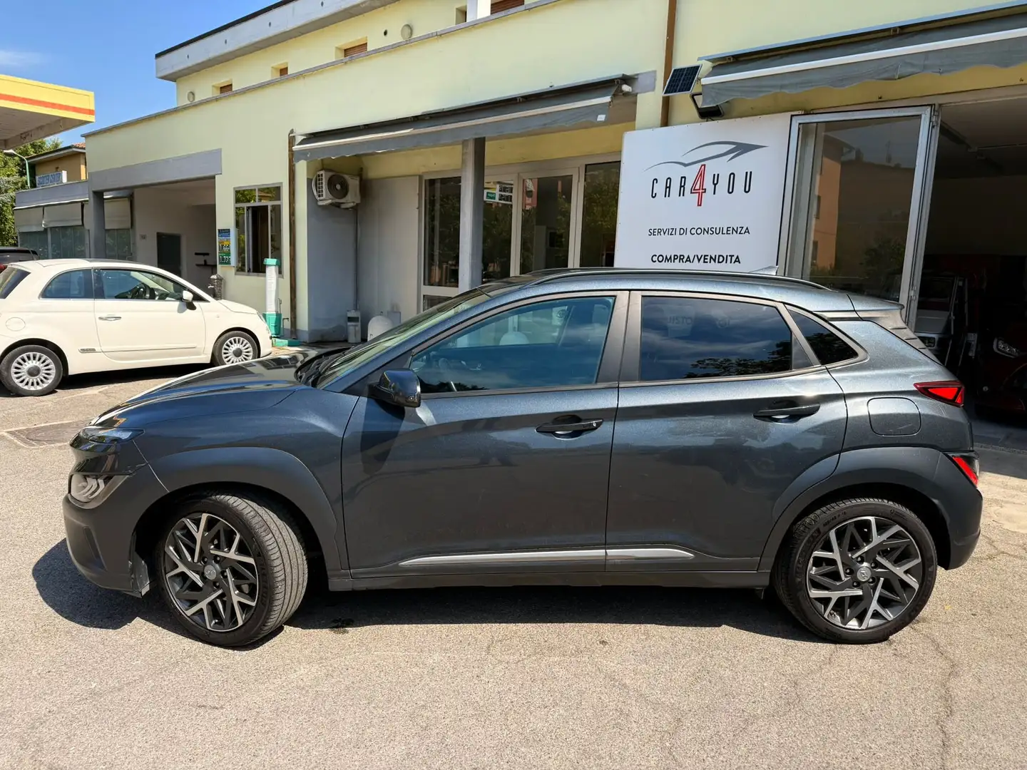 Hyundai KONA Kona 1.6 hev Xtech 2wd dct, CAR PLAY Grijs - 2