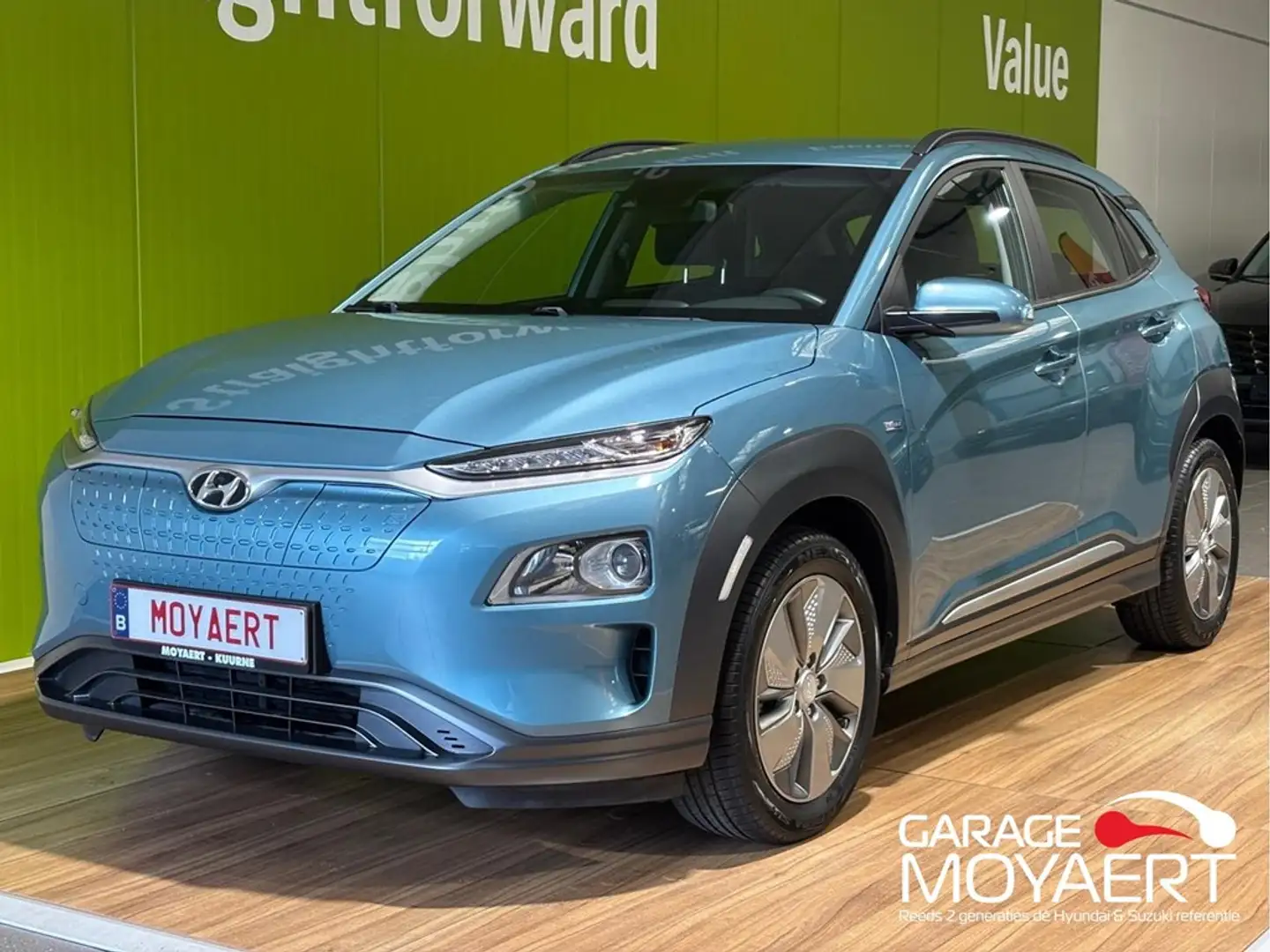 Hyundai KONA 39,2 kWh Twist |airco|cruise|PDC|camera|alu17" Blauw - 1
