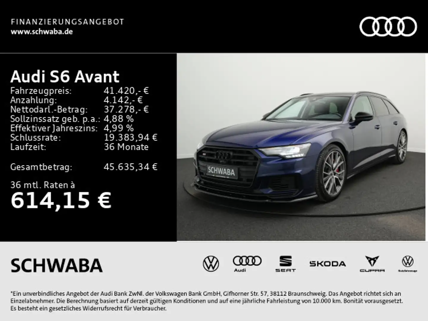 Audi S6 3.0 TDI quattro *AHK*PANO*B&O*20''* Azul - 2