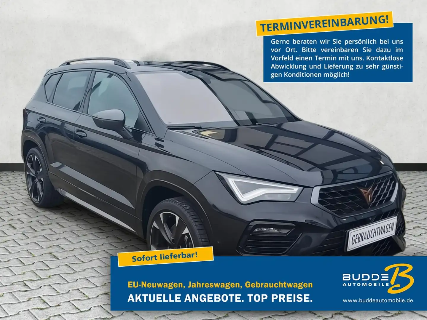 CUPRA Ateca 2.0 TSI DSG 4x4 ACC AHK Pano Leder 360Grad Чорний - 1