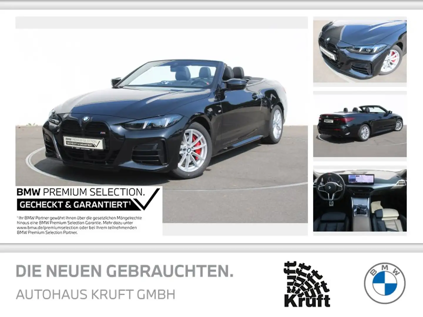 BMW 440 M440i xDrive Cabrio M SPORT PRO+STANDHZ+KAMERA+HUD Schwarz - 1