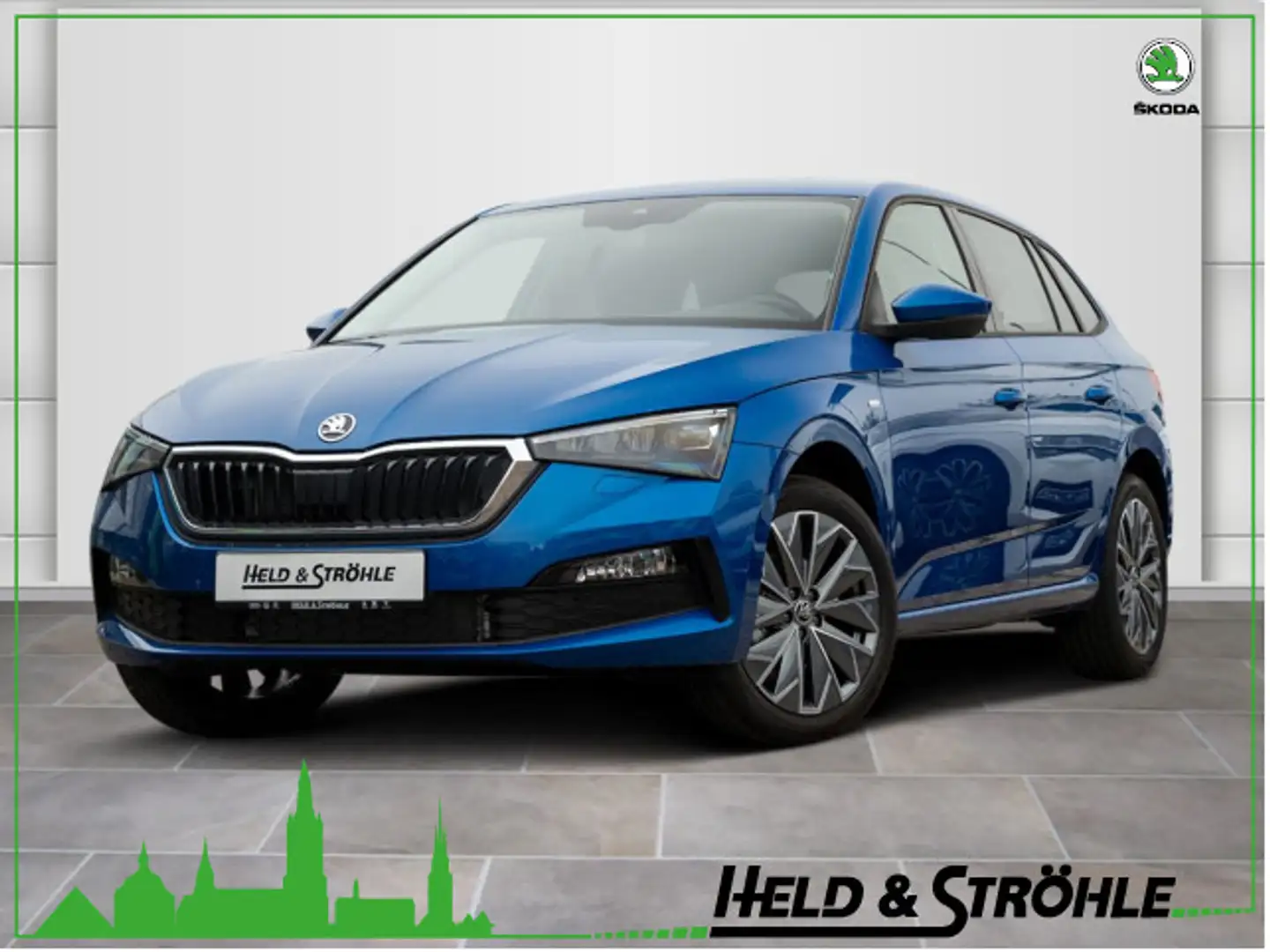 Skoda Scala Clever 1.0 TSI DSG NAV LED KAM ACC PDC SHZ Blau - 1