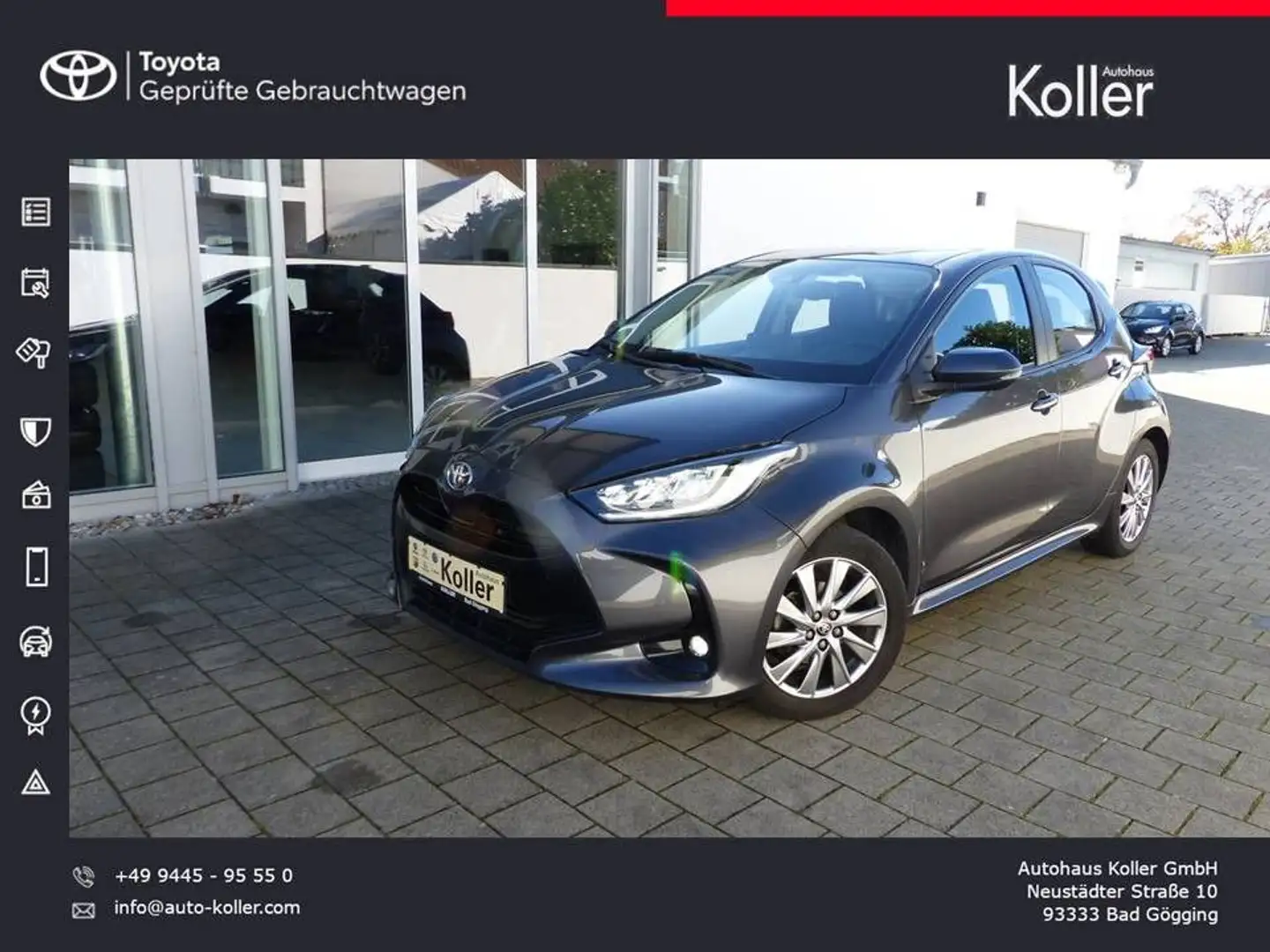 Toyota Yaris 1.5 VVT-iE Klimaautom. LED SHZ Alu Gris - 1
