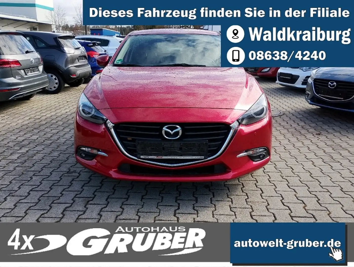 Mazda 3 SKYACTIV Full-LED+Headup+Kamera+8fach Rojo - 2