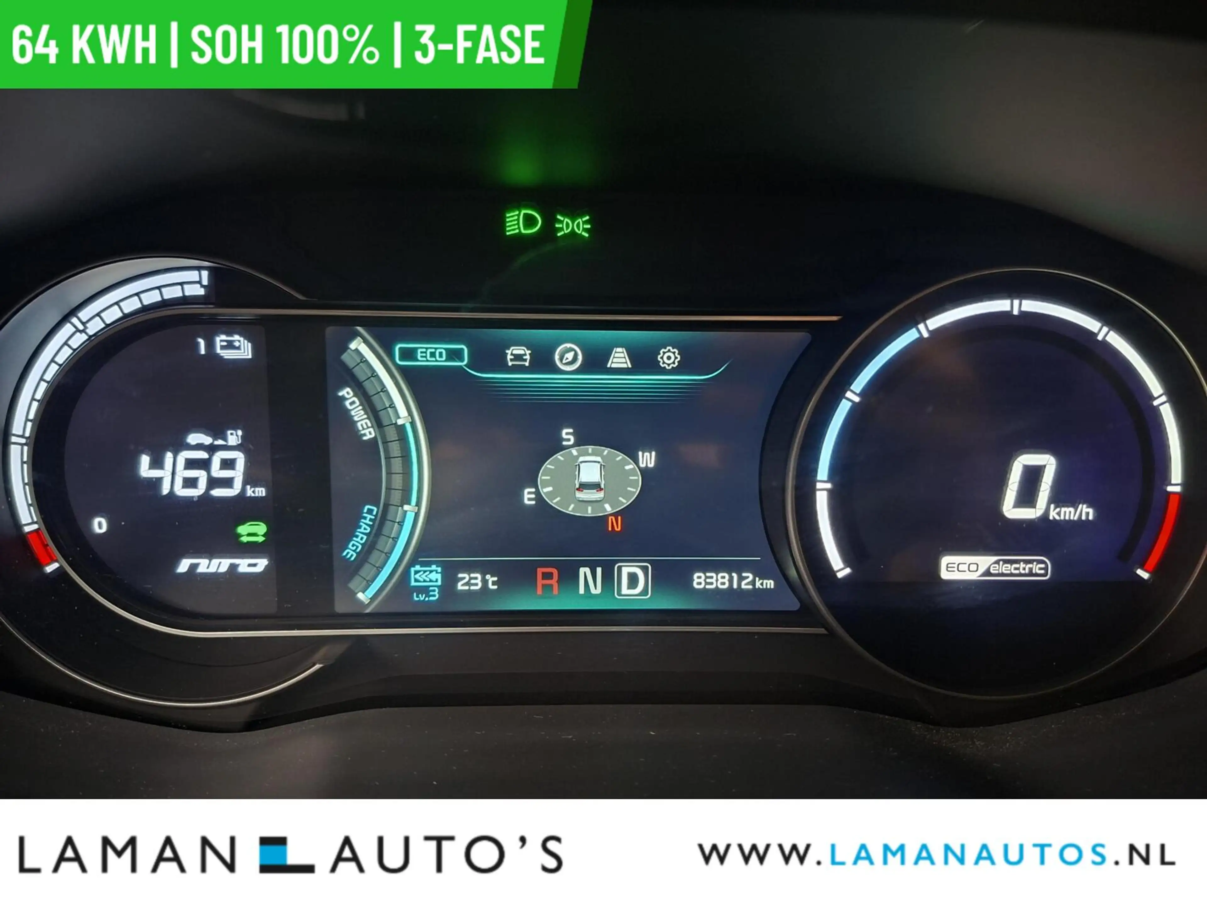 Kia e-Niro DynamicPlusLine 64 kWh | SOH 100% | 3-fase | Open — photo 6