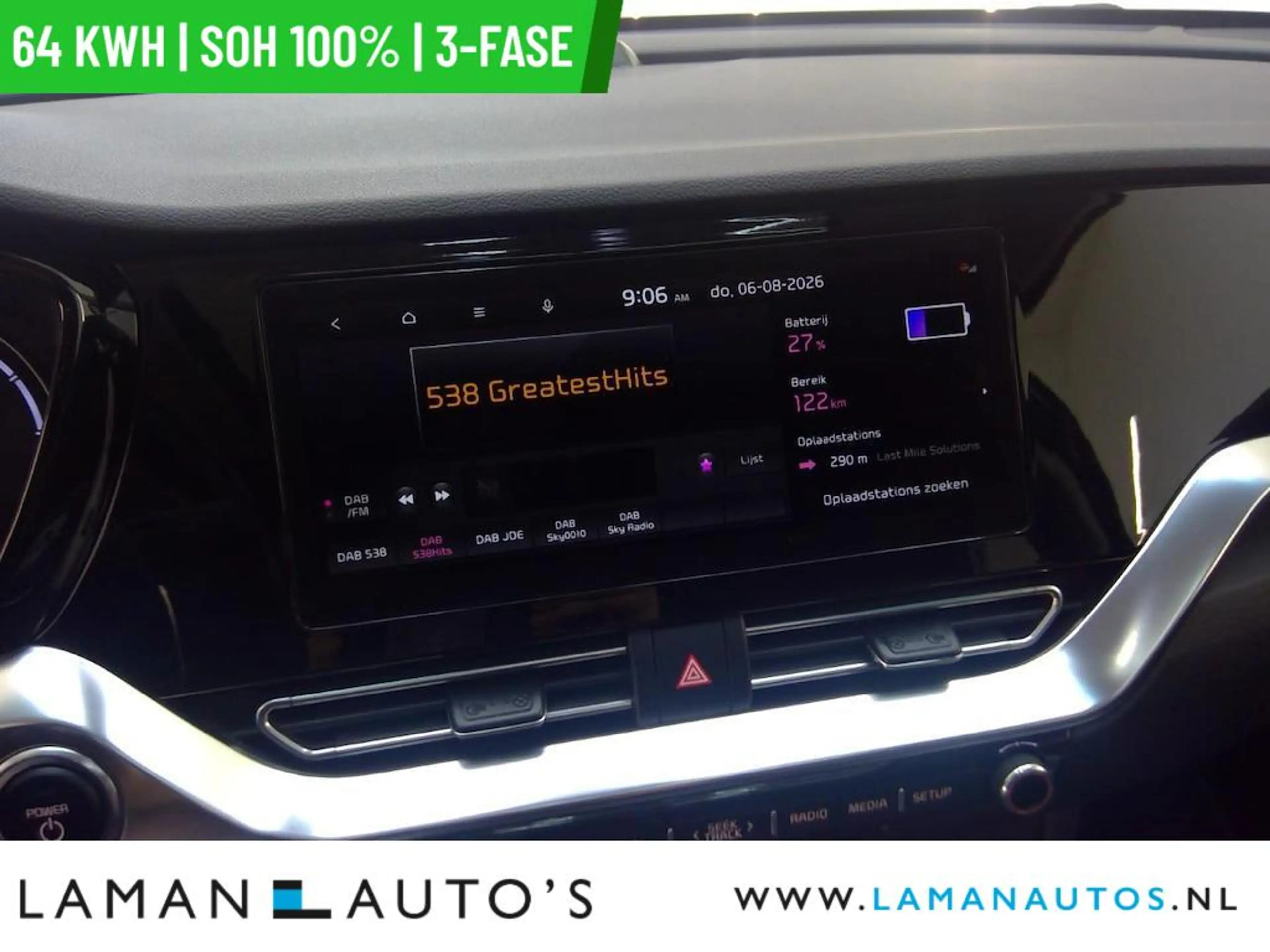 Kia e-Niro DynamicPlusLine 64 kWh | SOH 100% | 3-fase | Open — photo 9