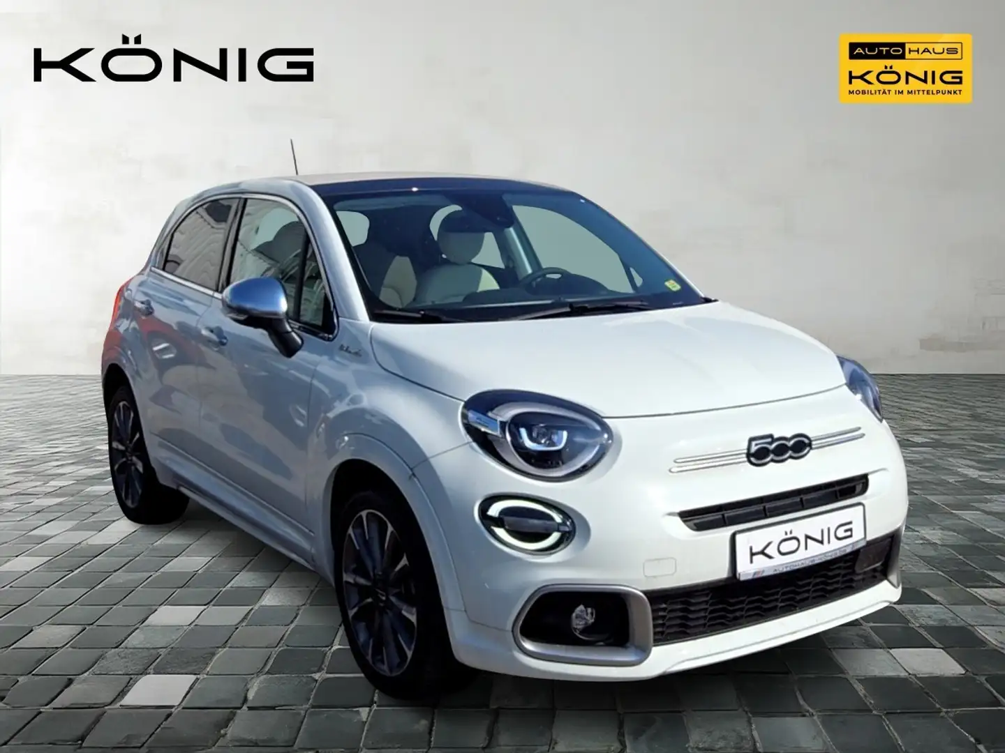 Fiat 500X Dolcevita mit Faltdach und Automatik Weiß - 2