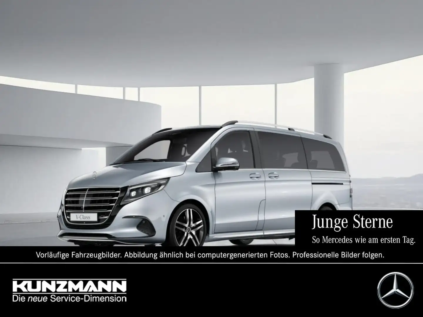 Mercedes-Benz V 300 d 4M EXCLUSIVE Lang Navi Standhzg 360° AHK Argent - 1