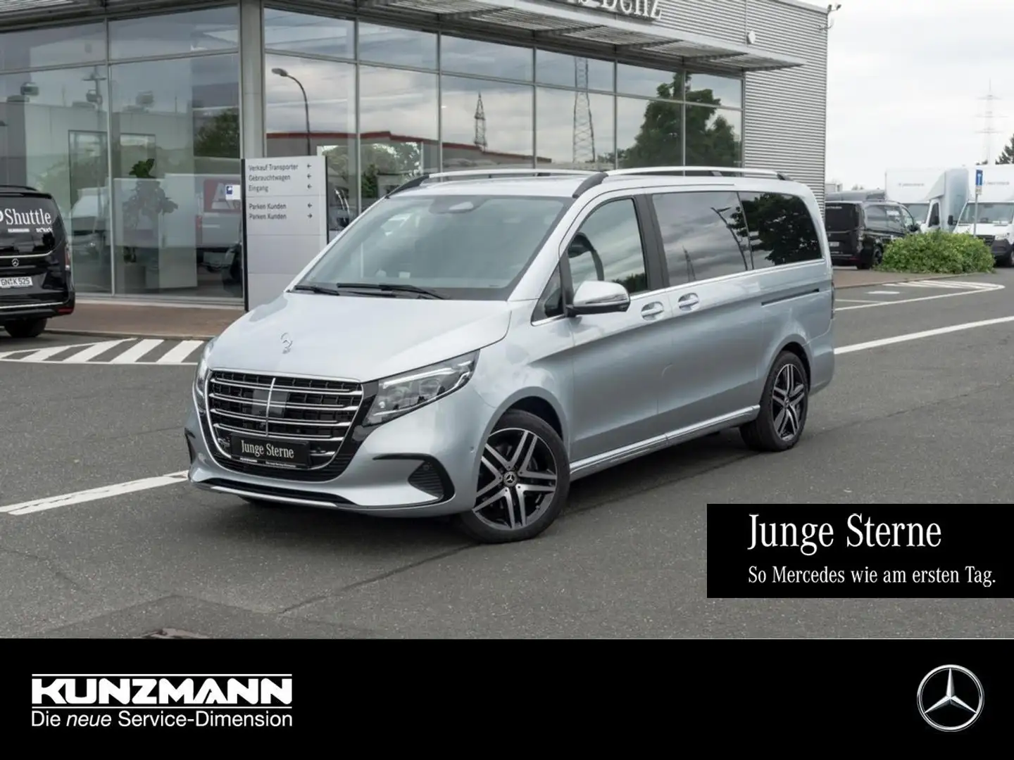 Mercedes-Benz V 300 d 4M EXCLUSIVE Lang Navi Standhzg 360° AHK Silber - 1