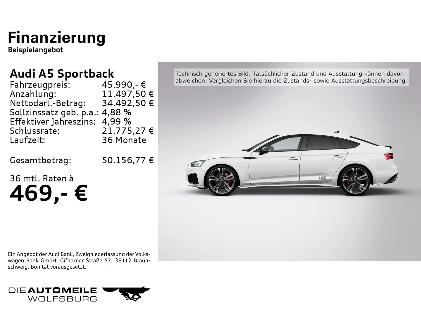 Audi A5 40 TFSI S-tronic quattro S line bus Weiß - 2