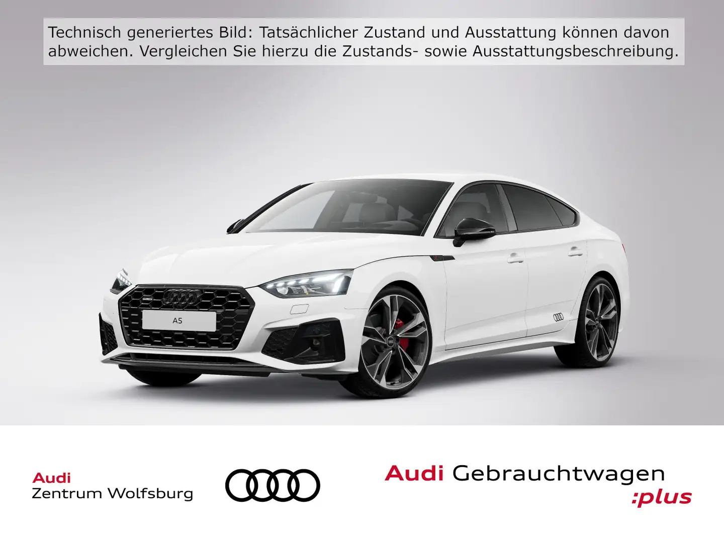 Audi A5 (F5F)(10.2019->) 40 TFSI quattro S Weiß - 1