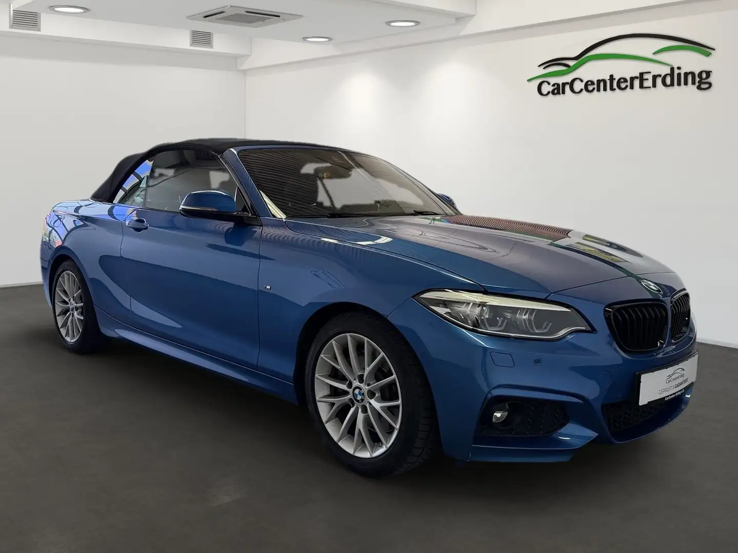 BMW 230 iCabrio*M Sport*A.LED*NavPro*Leder*Kamera*AHK Blauw - 2