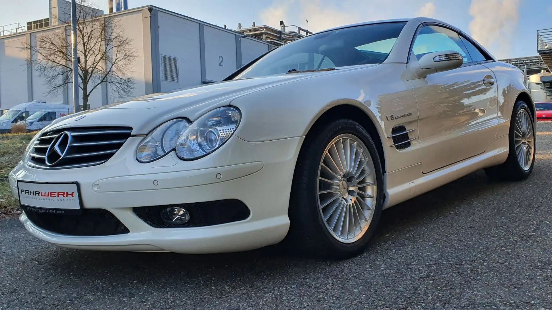 Mercedes-Benz SL 55 AMG SL55, Jahreswagenzustand, www.fahrwerk-cars.de Weiß - 2