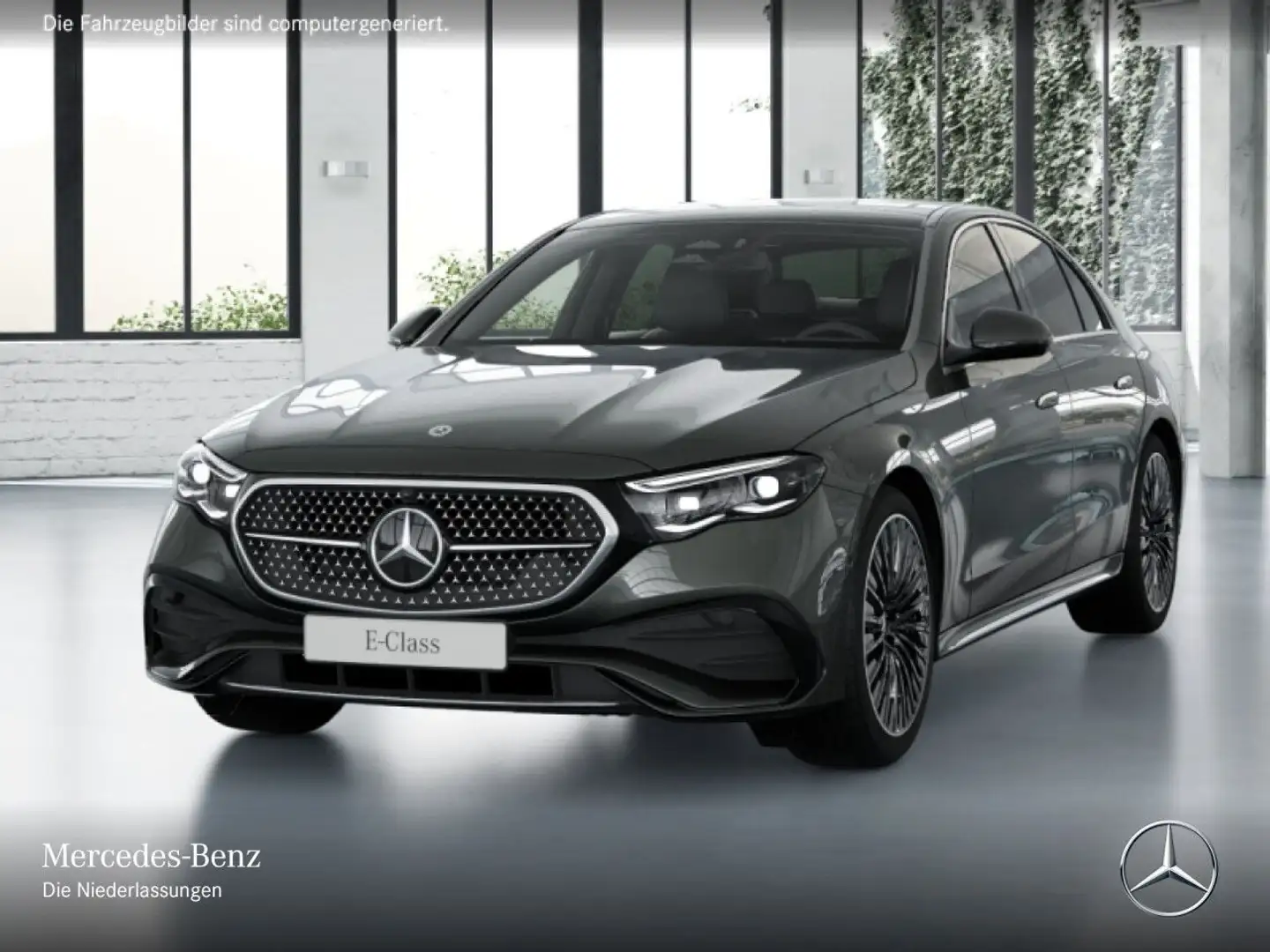 Mercedes-Benz E 200 AMG 360° Pano Distr. AHK Sitzklima Totwinkel Grau - 2