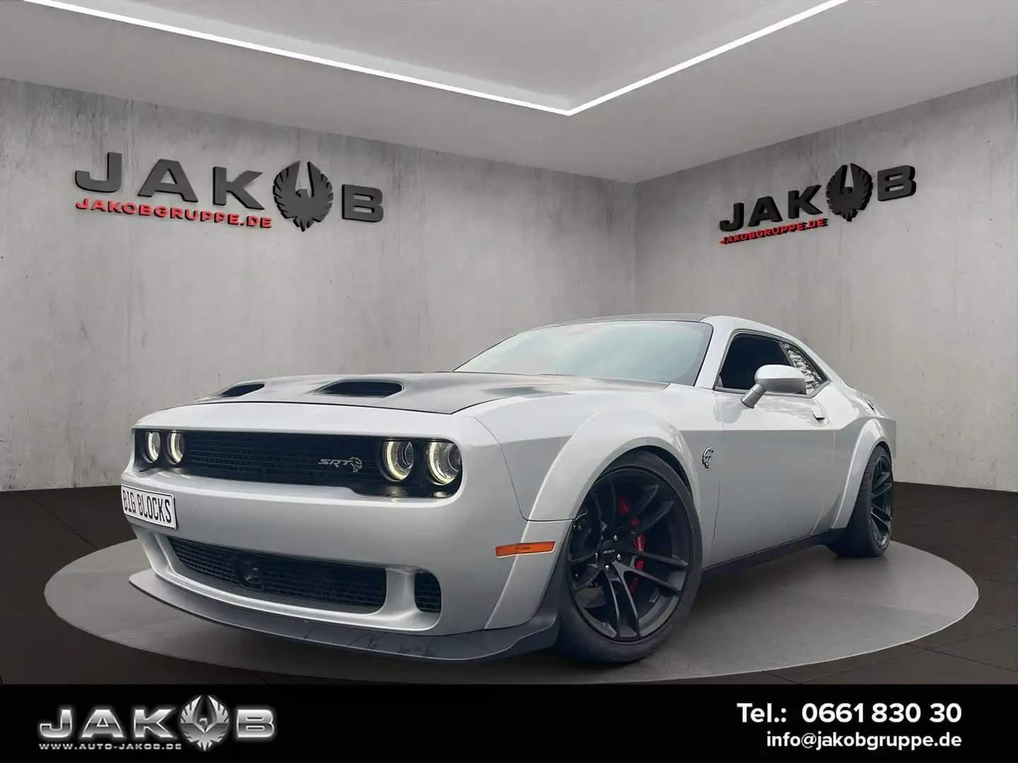 Dodge Challenger SRT Hellcat Widebody 727PS V8 6.2L... Zilver - 1