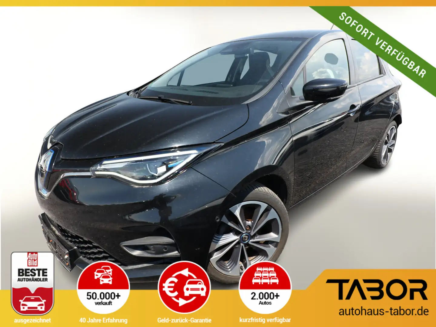 Renault ZOE ZE50 R135 Intens Miet-Bat. CCS Nav Kam SHZ Negro - 1