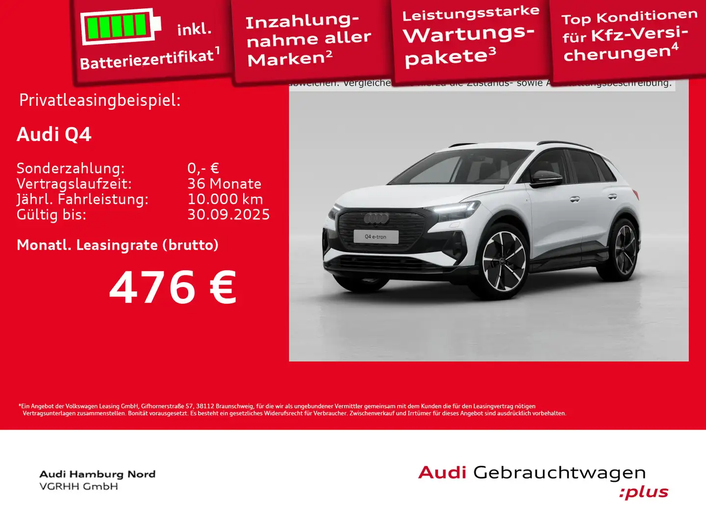 Audi 45 e-tron quattro S line Edition AHK Navi ACC Weiß - 1