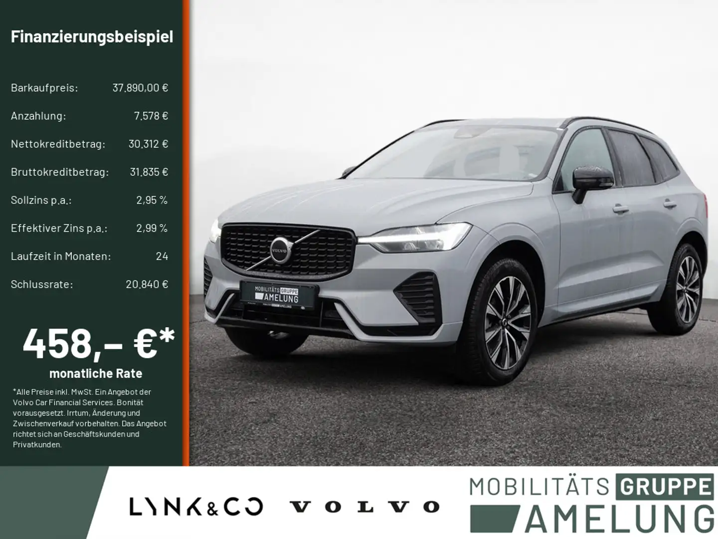 Volvo XC60 B4 Plus Dark 2WD KAMERA NAVI FACEL. LED Grau - 1