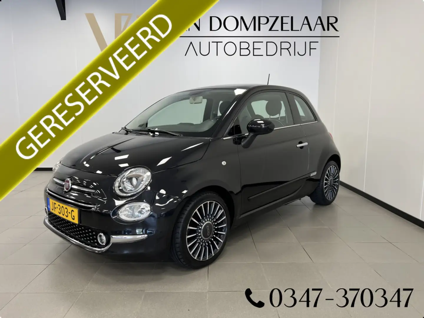 Fiat 500 0.9 TwinAir Turbo Lounge / PANODAK / NAVI / AIRCO Noir - 1