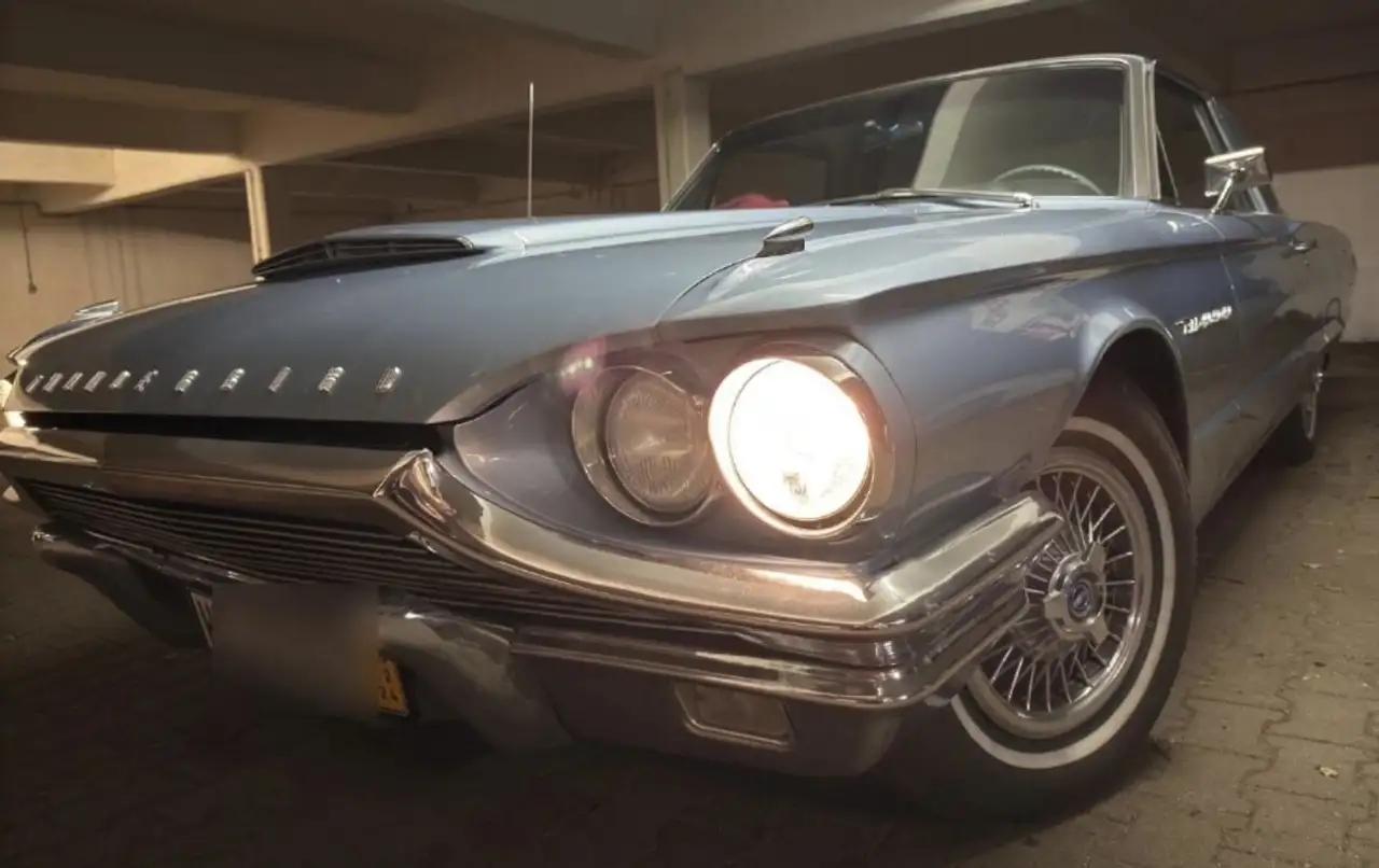 Ford Thunderbird VB,, 1964 6,4 V8 300 PS, Blau, Leder, Top Zustand, foto 1