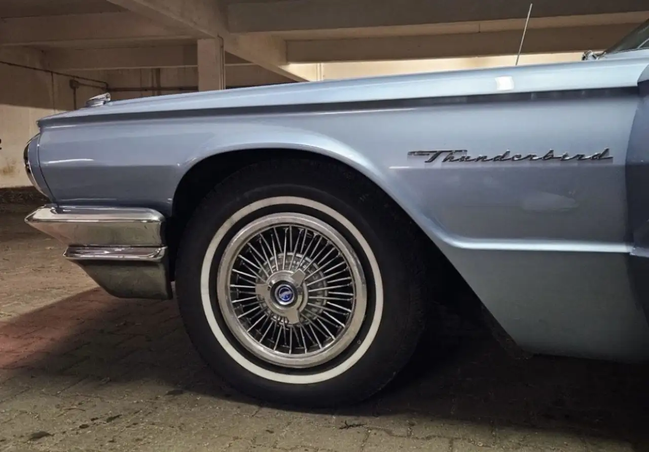 Ford Thunderbird VB,, 1964 6,4 V8 300 PS, Blau, Leder, Top Zustand, foto 3