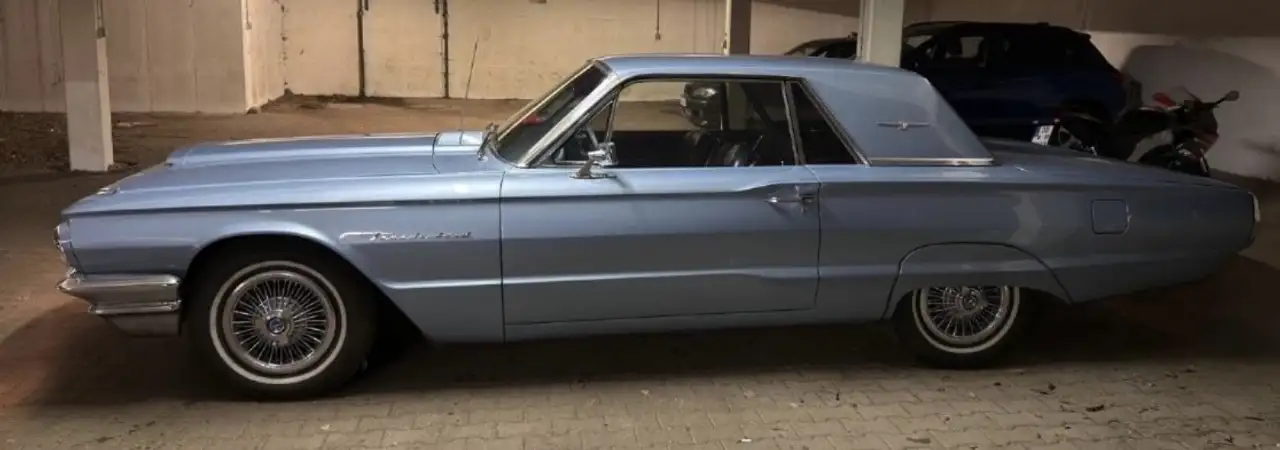 Ford Thunderbird VB,, 1964 6,4 V8 300 PS, Blau, Leder, Top Zustand, foto 2