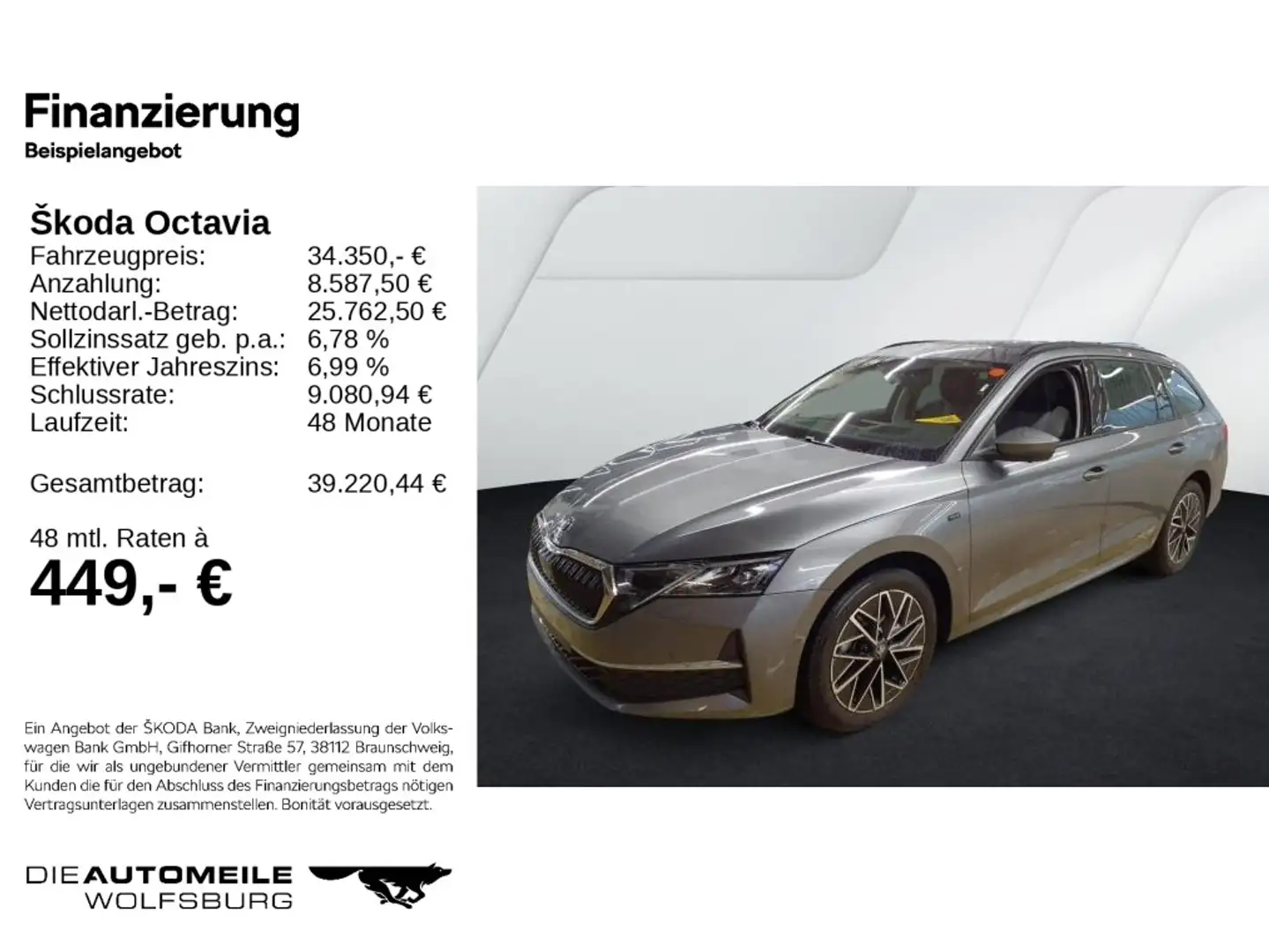 Skoda Octavia 4 IV Combi 2.0 TDI DSG Tour Stand/Pano/M Grau - 2