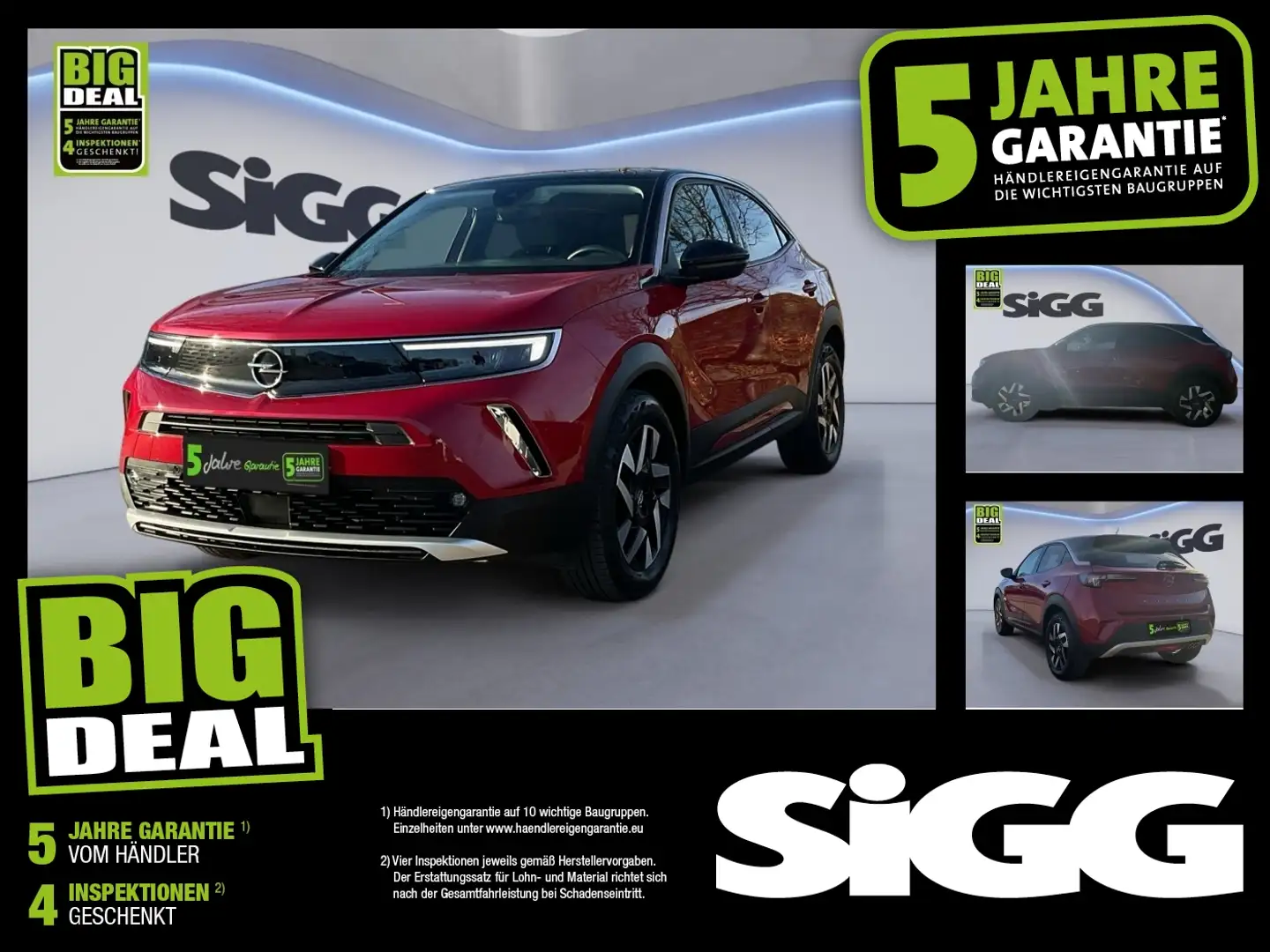 Opel Mokka Elegance aus 2.Hand + wenig KM + Garantie Rot - 1